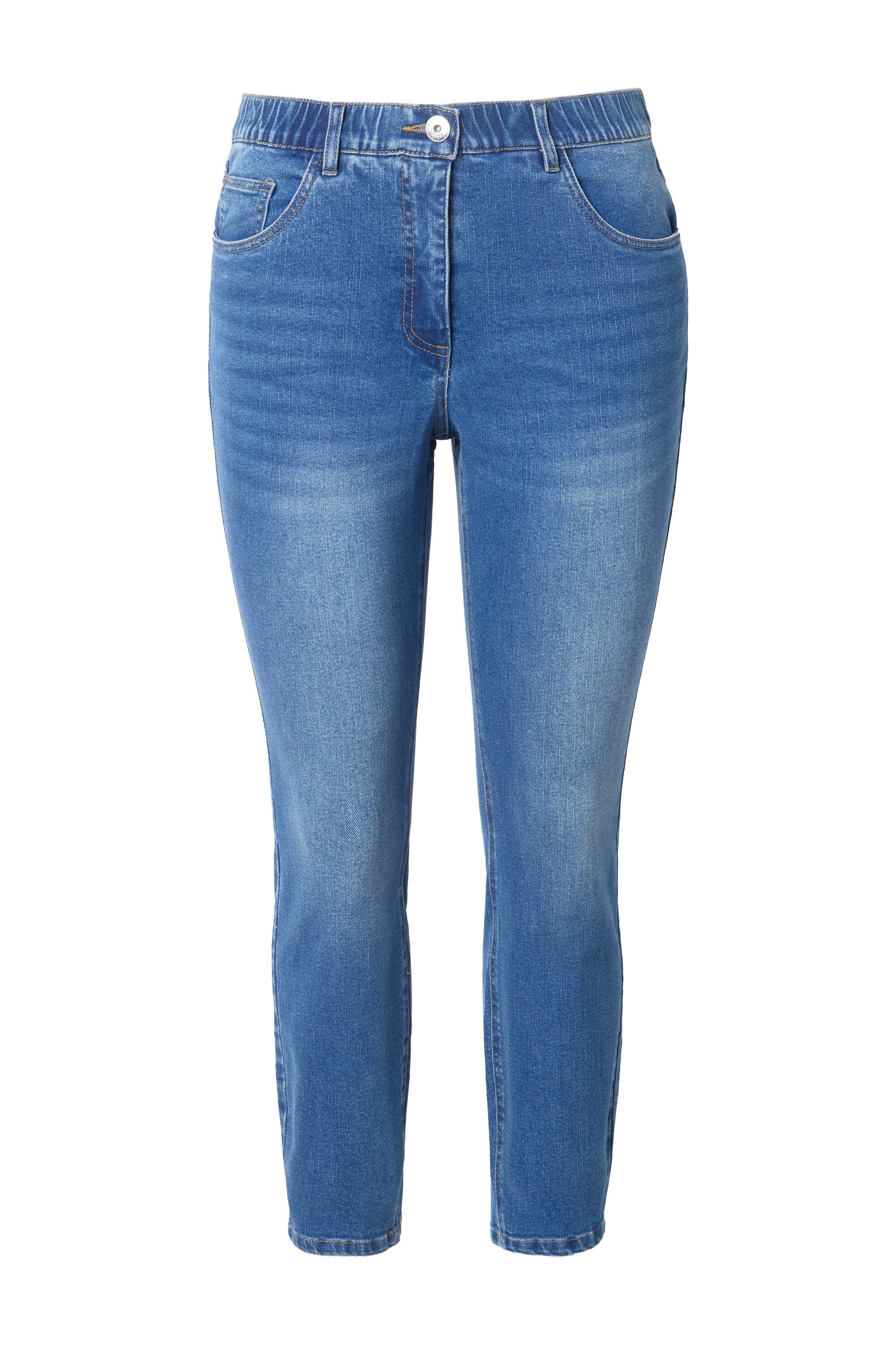 Studio Untold Regular-fit-Jeans Skinny-Jeans High Waist Washing-Effekt 5-Pocket
