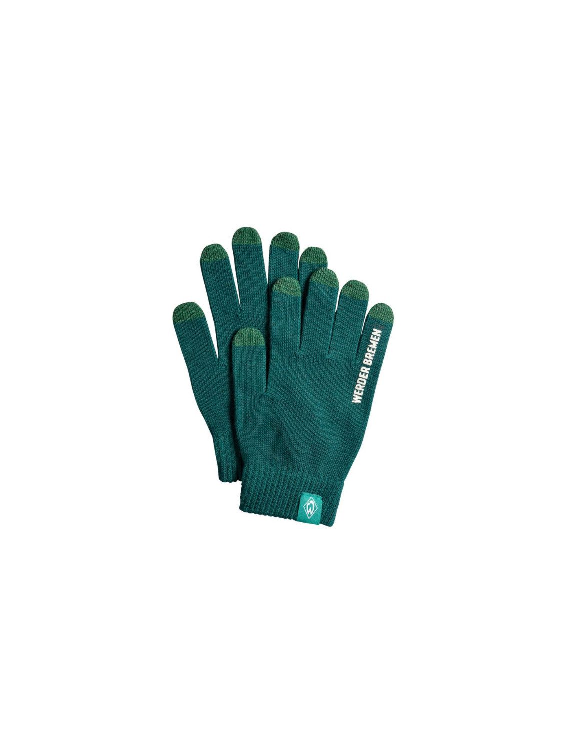 Werder Bremen Fleecehandschuhe SV Werder Bremen Smartphone-Handschuhe Grün Gr.L
