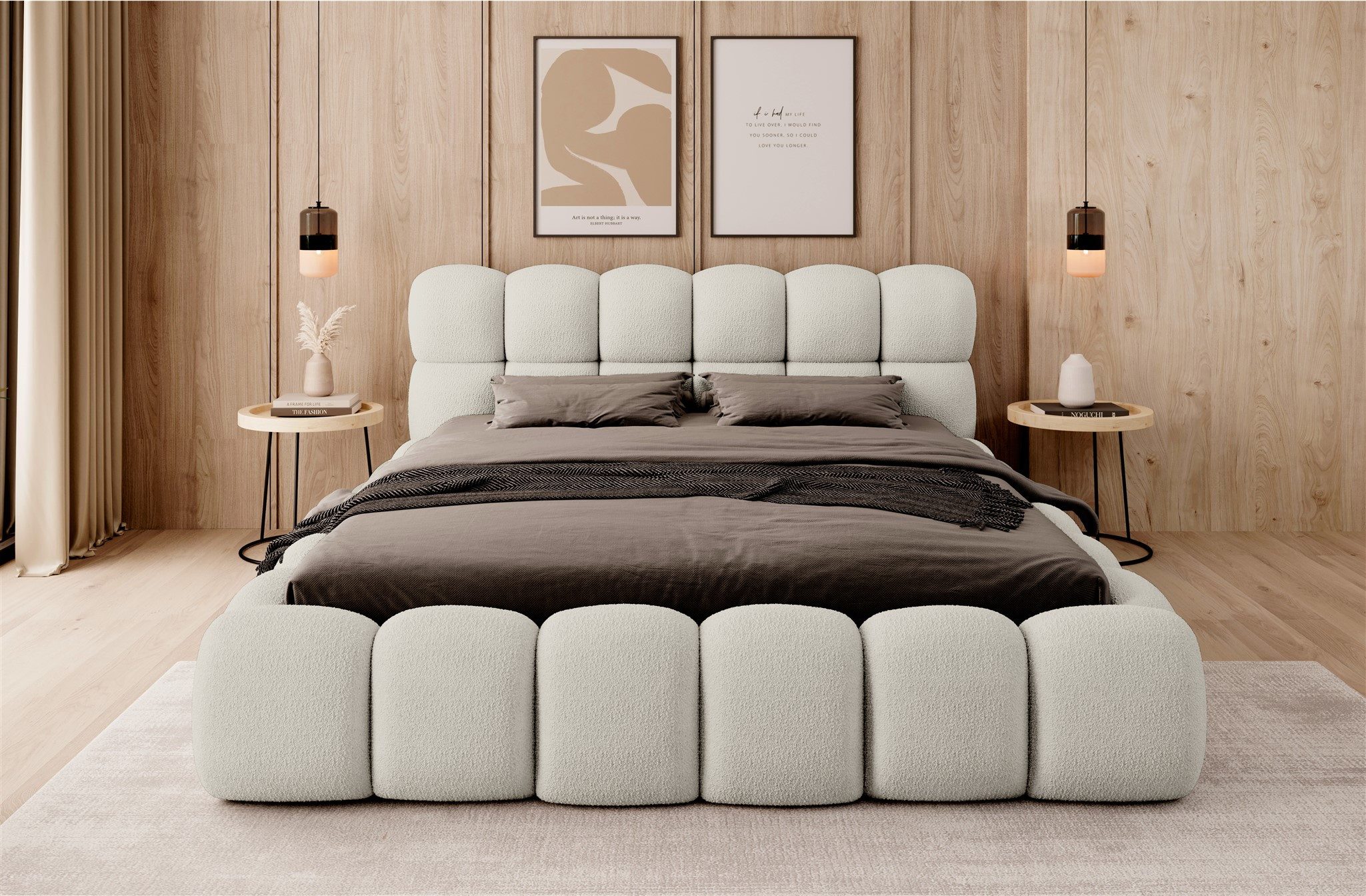 Fun Möbel Polsterbett Bett AURELIA in Stoff Ascot / Speed Versand (Mit oder ohne Matratze), Speed Versand
