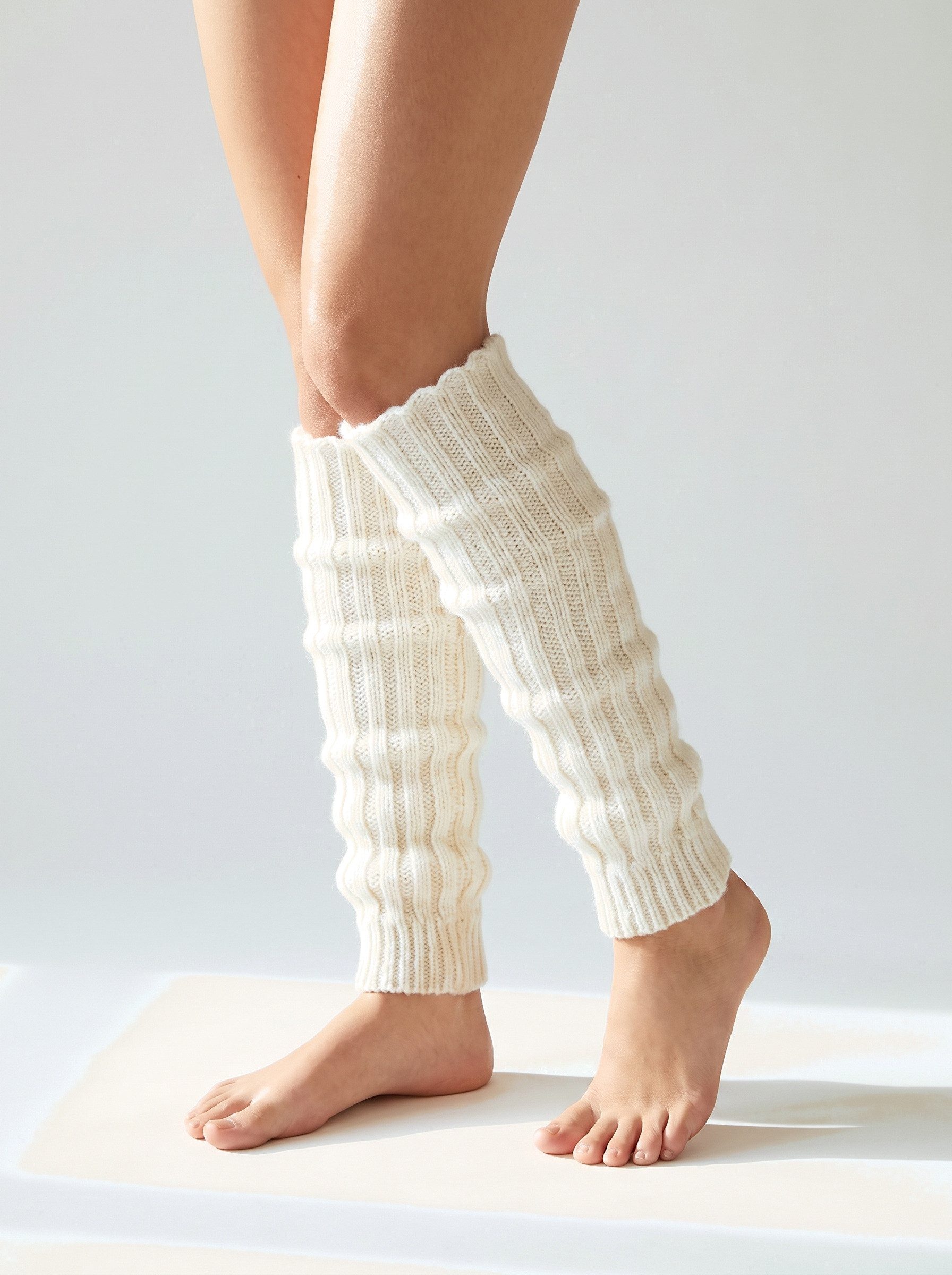 Black Snake Beinstulpen Grobstrick Legwarmer mit Alpakawolle und Wolle für Damen und Teenager (Paar, 1-St., Wollweiß One Size) Weiche Wollmischung mit Rippbund für warme Waden zu Stiefel und Kleid