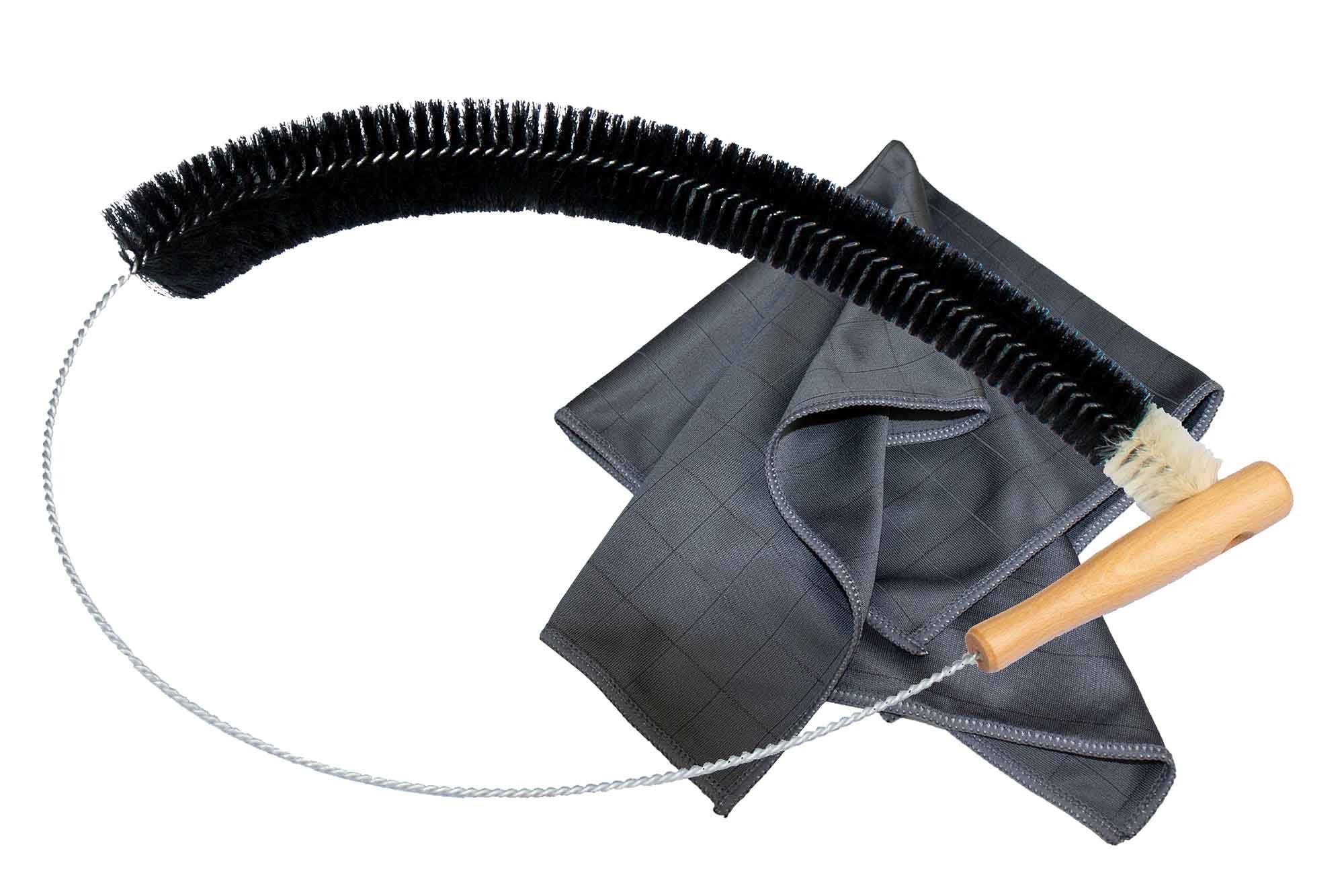 Muxel Reinigungsbürste Ziegenhaar Heizkörperbürste - Langer Bürstenkopf mit Carbon Heizkörper, Heizkörper fast aller Arten, (Komplett für Ihre Heizung, 1-tlg), Wäschetrockner