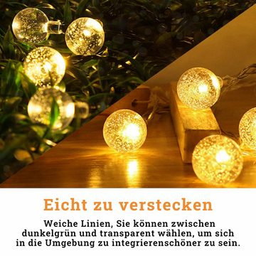 UISEBRT LED-Lichterkette Kristall Kugeln Lichterketten Weihnachten Deko