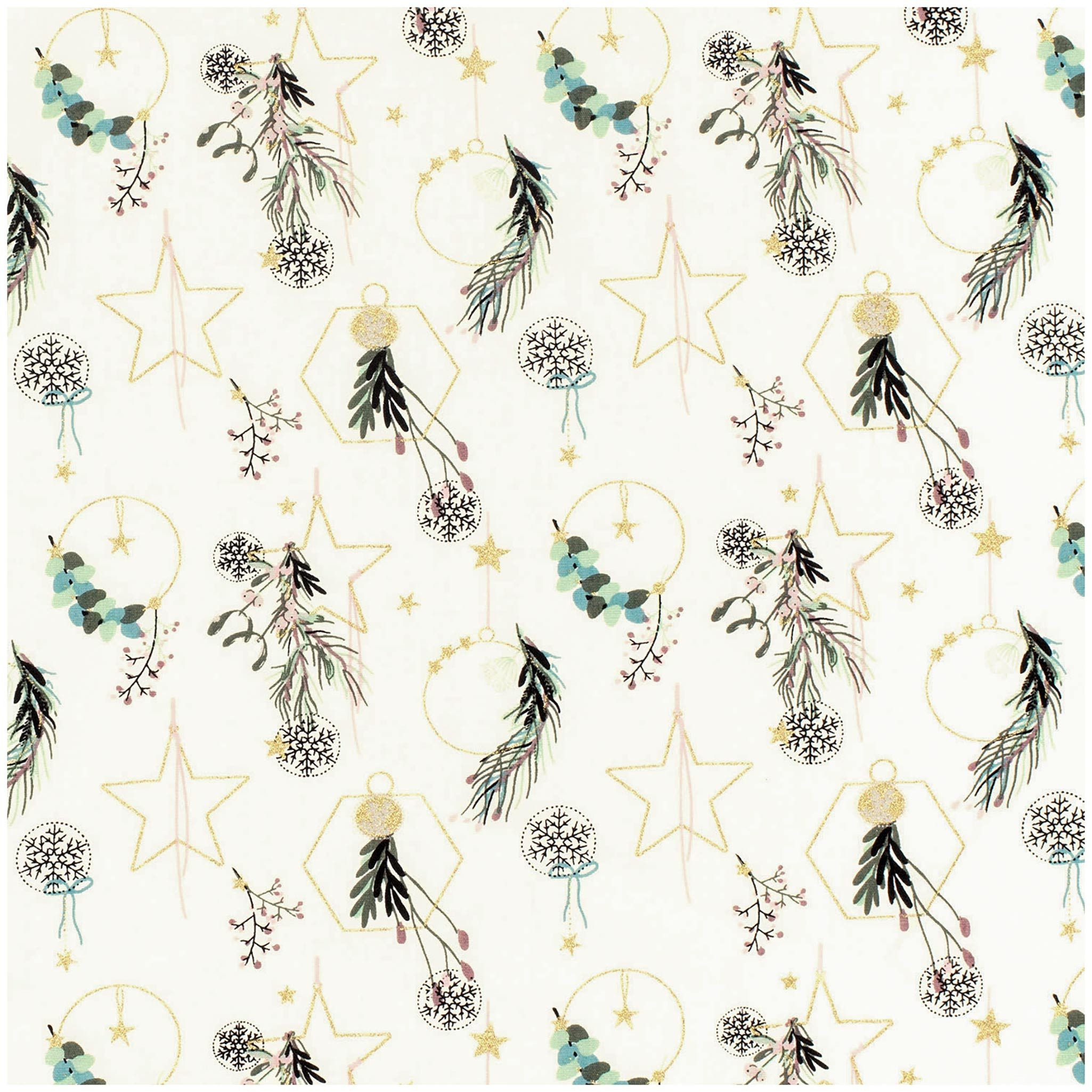 maDDma Stoff Baumwollstoff klassische Weihnachtsmotive ab 1x1,45m Захисне покриттяdruck, Weihnachten 4