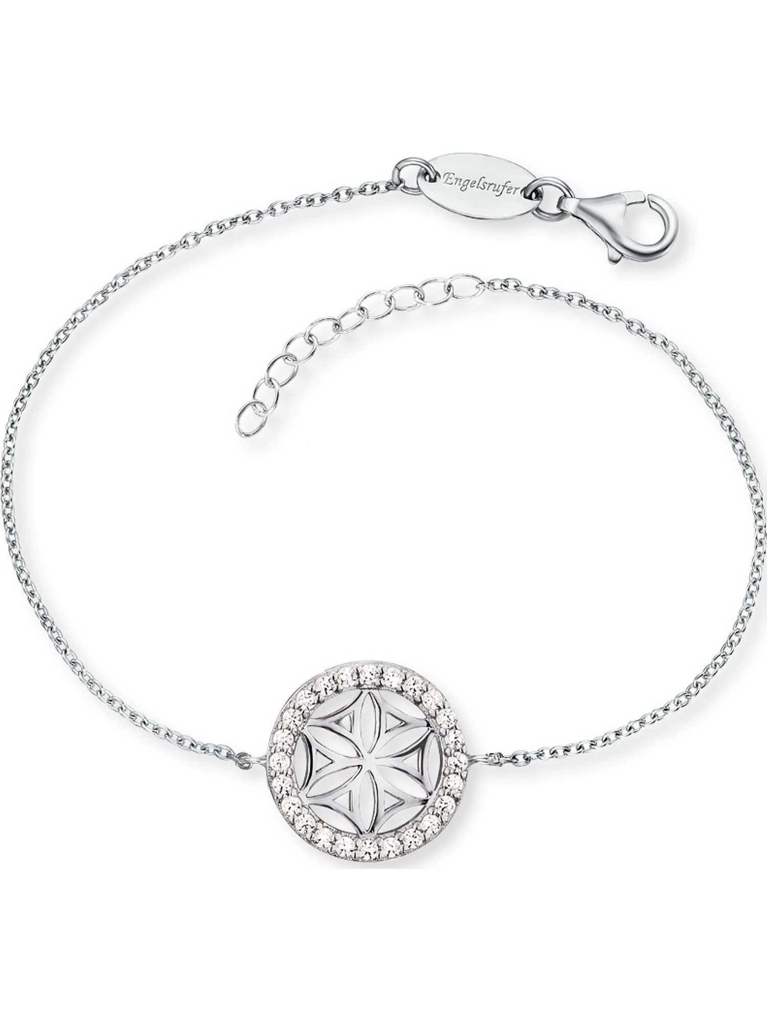 Engelsrufer weiß Damen-Armband Modern Silberarmband Engelsrufer Zirkonia, Silber 925er