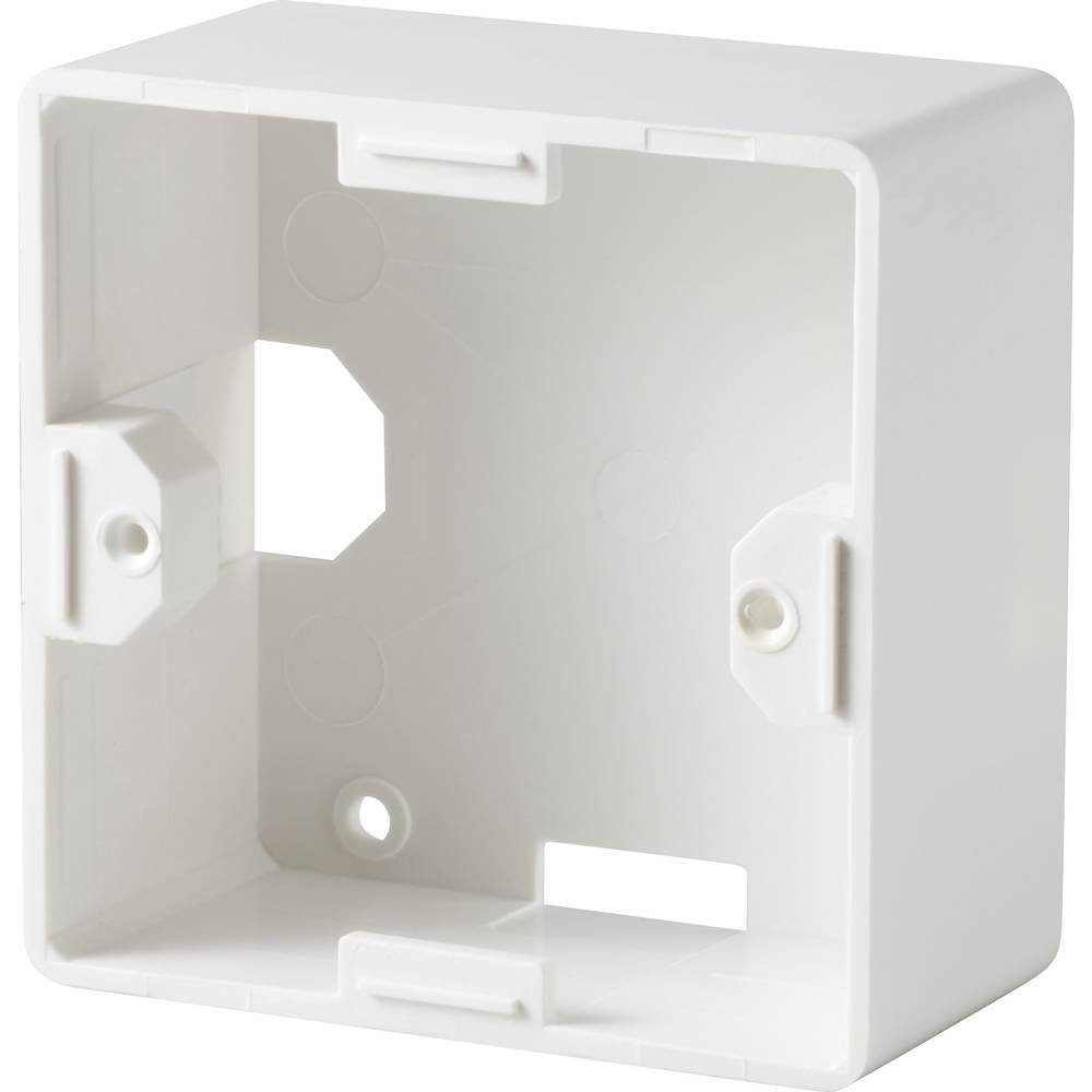 Renkforce Netzwerkdosen Aufputzrahmen RAL9010/Perl Netzwerk-Adapter