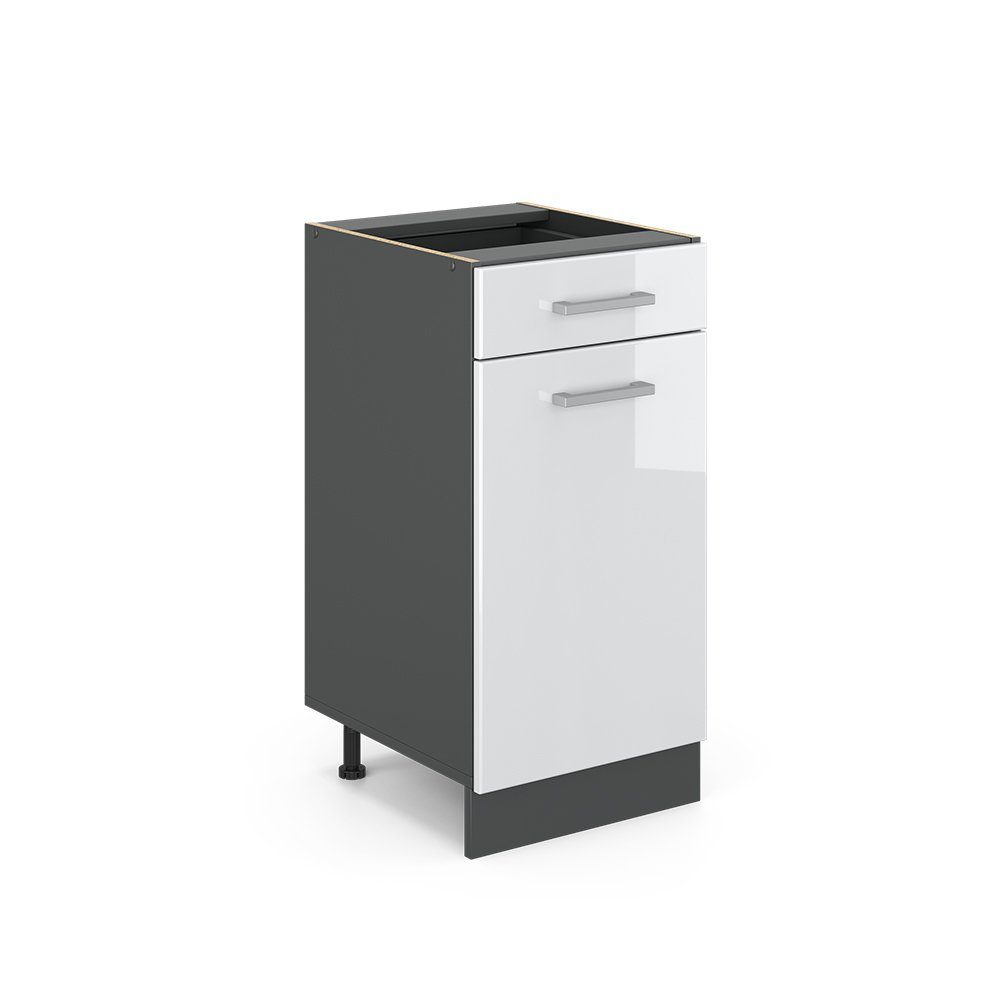 Vicco Unterschrank R-Line, Weiß Hochglanz/Anthrazit, 40 günstig online kaufen
