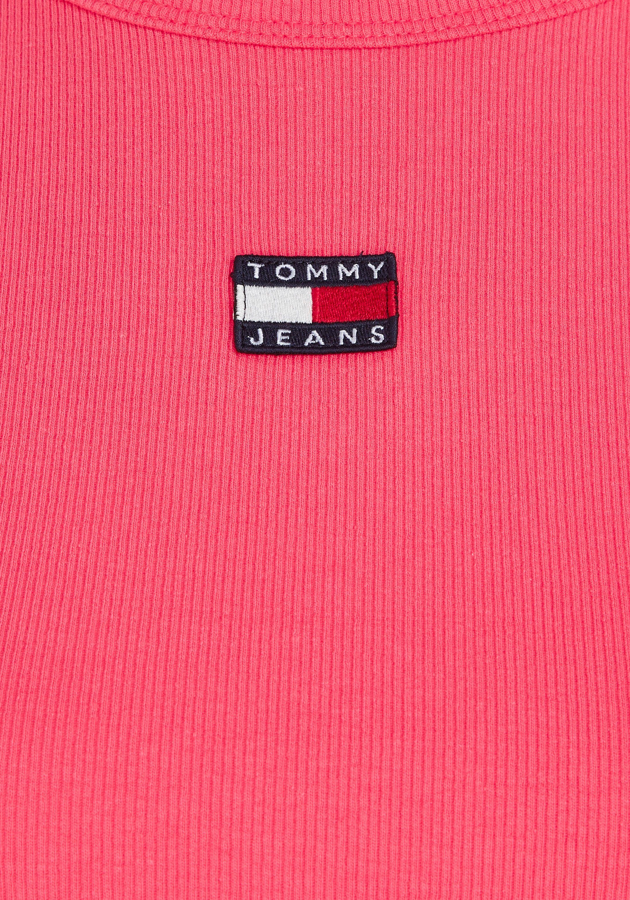 Logo-Badge TJW mit XS Jeans BADGE T-Shirt Tommy BBY Laser-Pink RIB