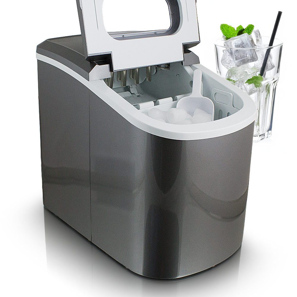 Elektrischer Eiswürfelbereiter Eiswürfelmaschine Icemaker Grau
