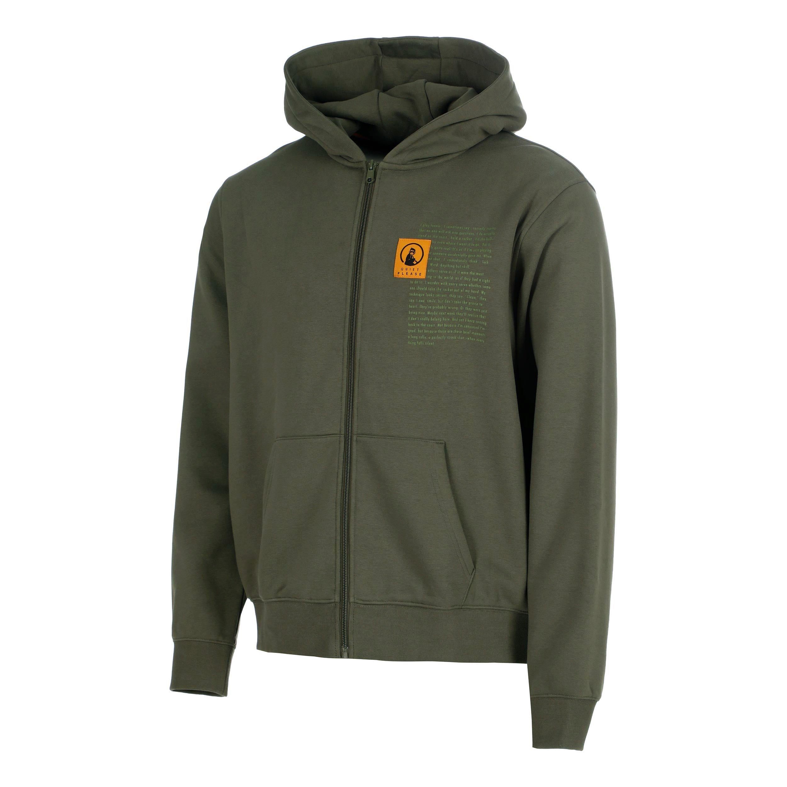 Quiet Please Sweatjacke Thoughts Patch Loose Fit