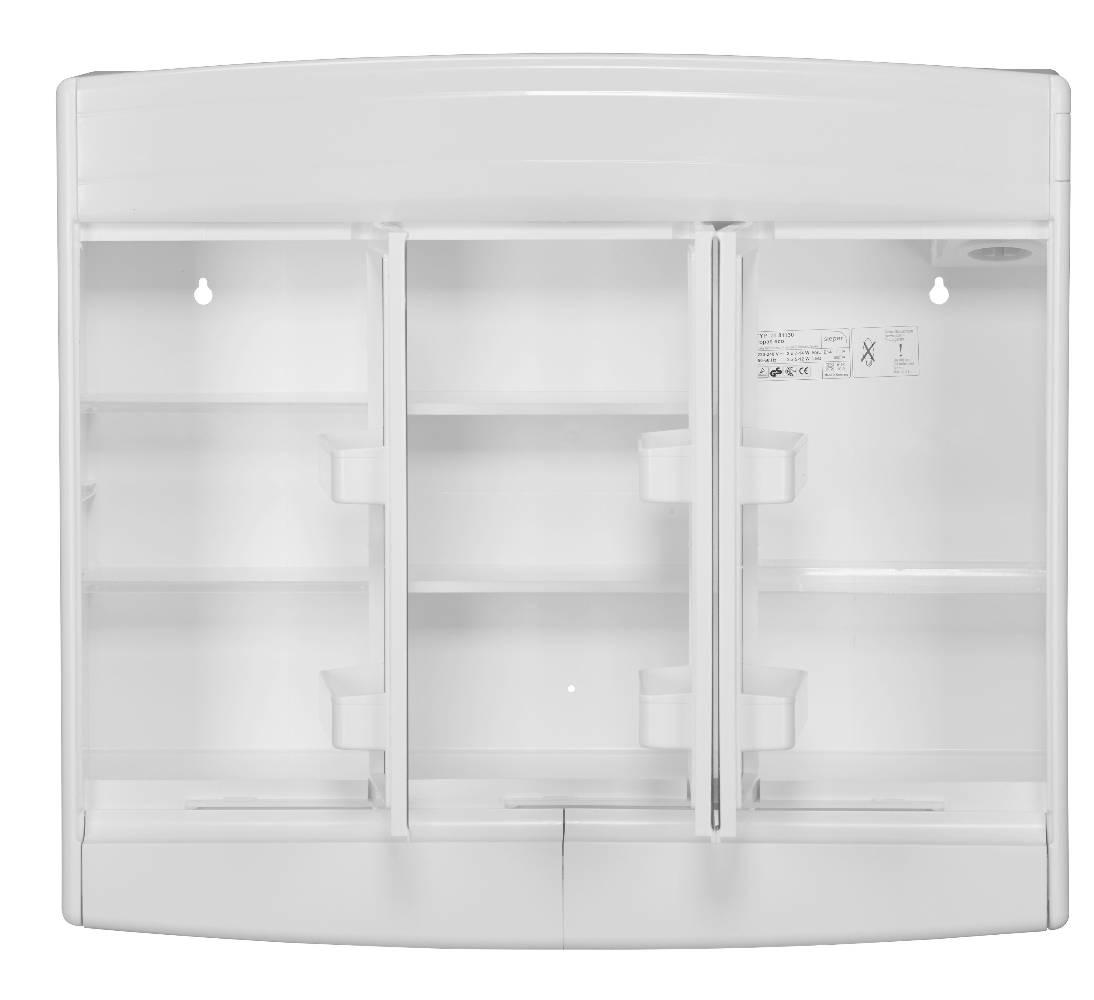 jokey ECO Breite 60 cm Spiegelschrank Topas weiß,