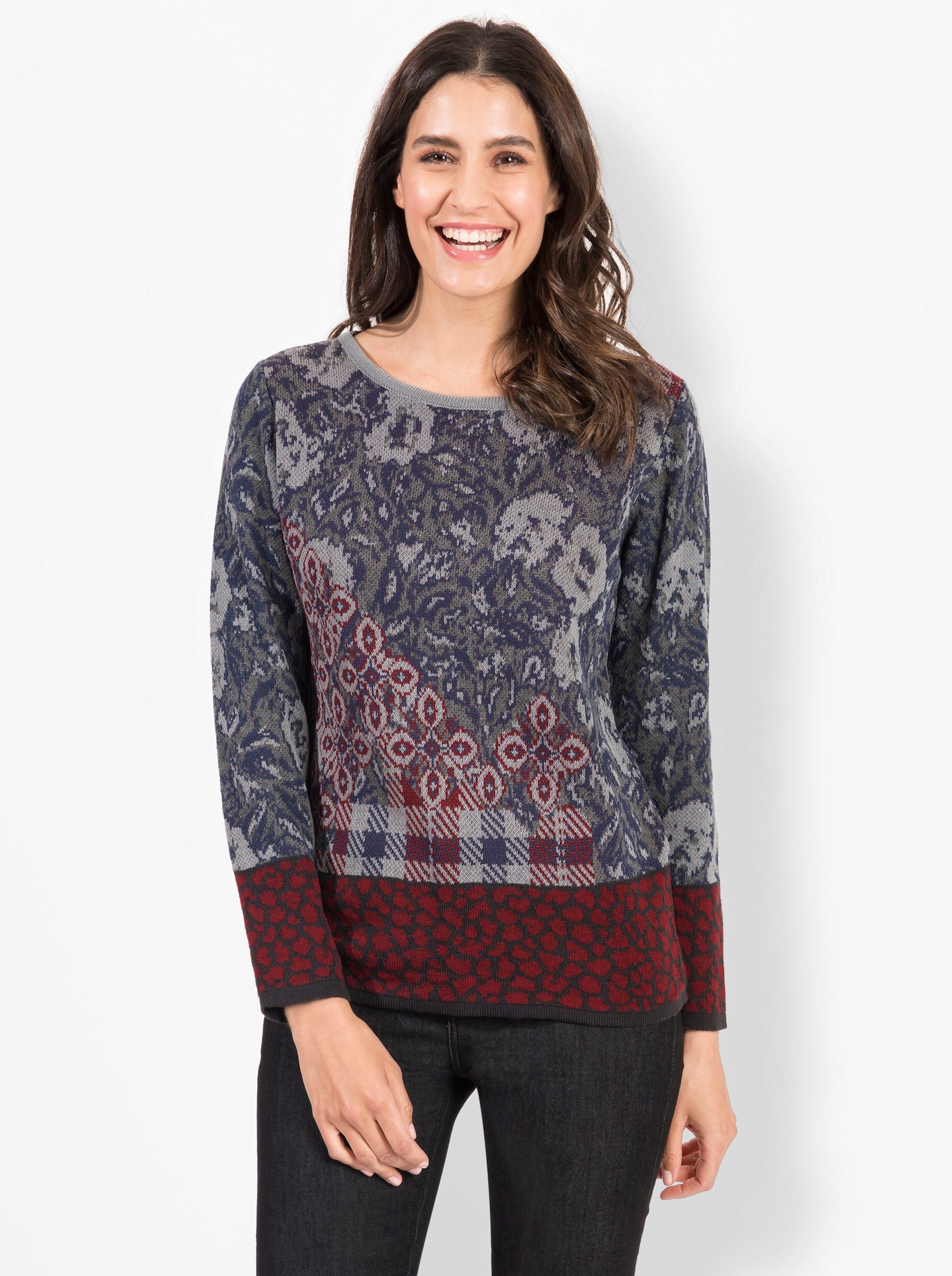 Witt Strickpullover Jacquardpullover . günstig online kaufen