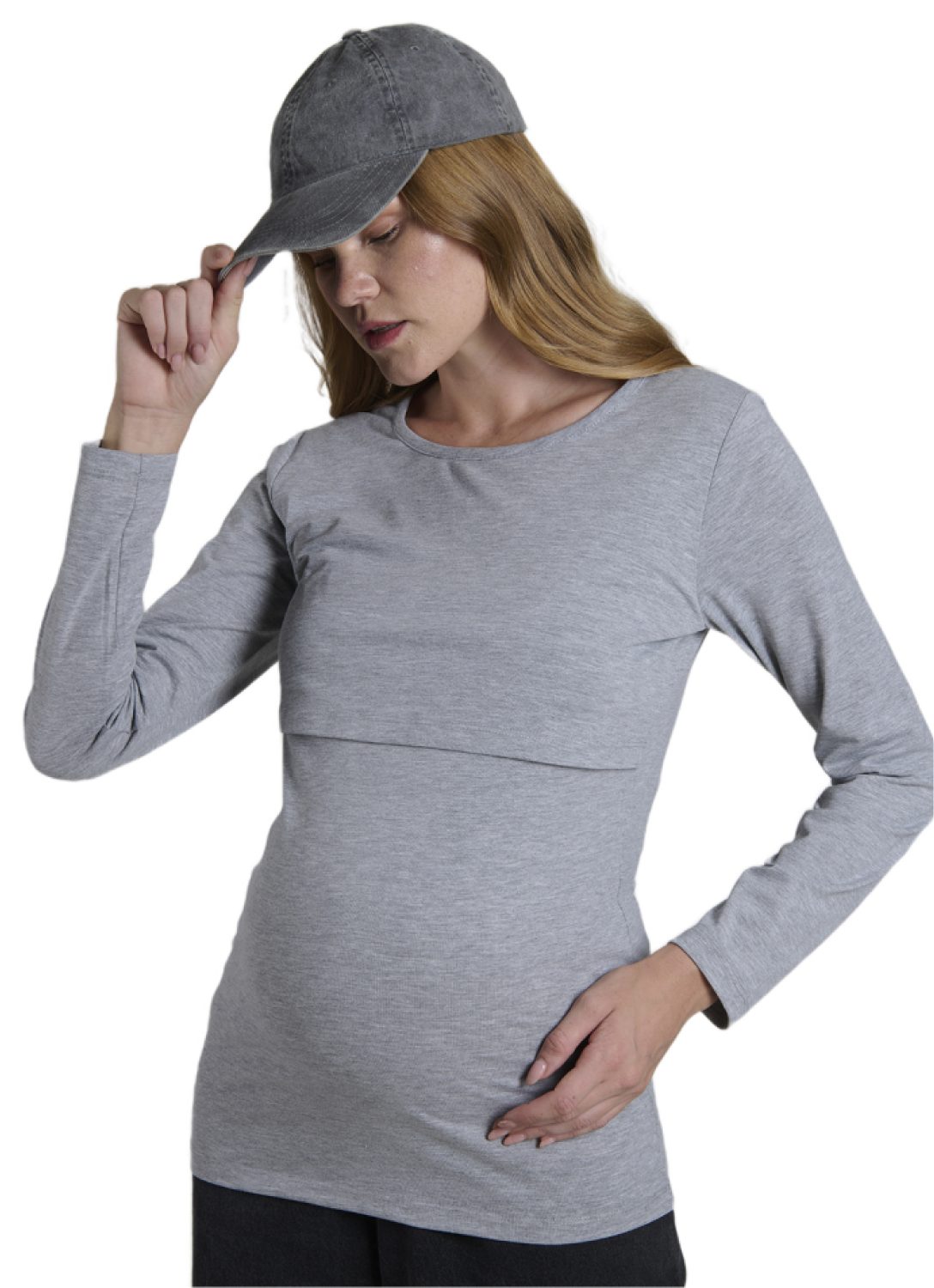 LYNMAMA Umstandsbluse Blaues Top