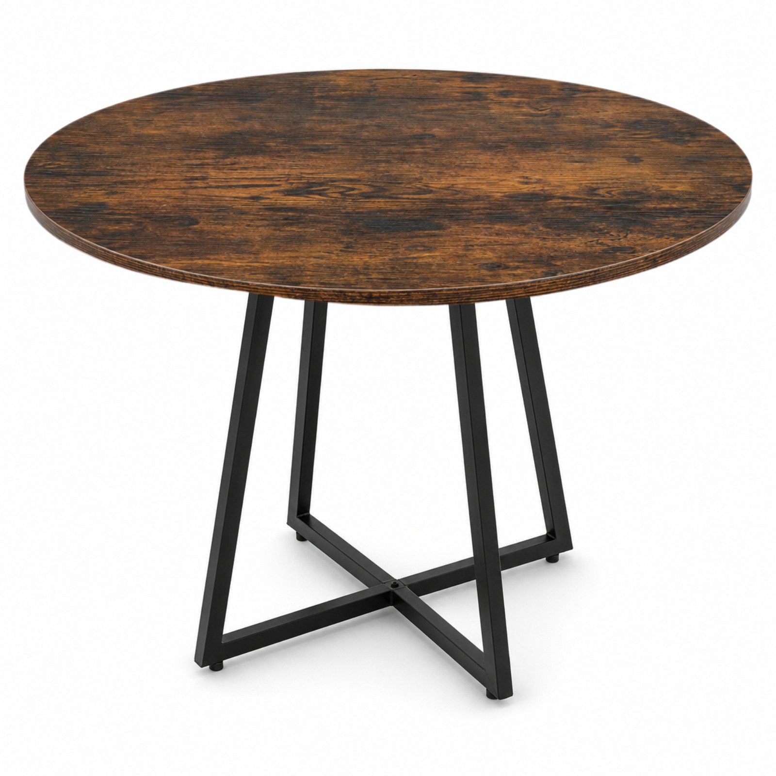 SCENA LIVING Küchentisch Runder Tisch auf kreuzförmigem Gestell, Ø 80 cm x 72 cm