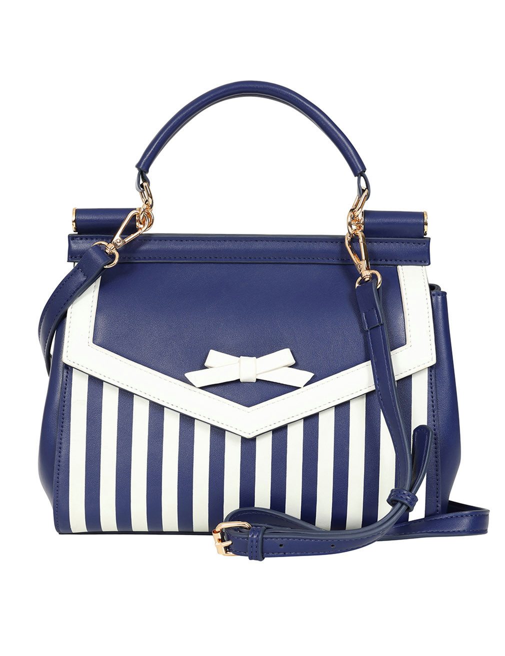 Banned Handtasche Ravello, Vintage Striped Gestreift Rockabilly Sailor