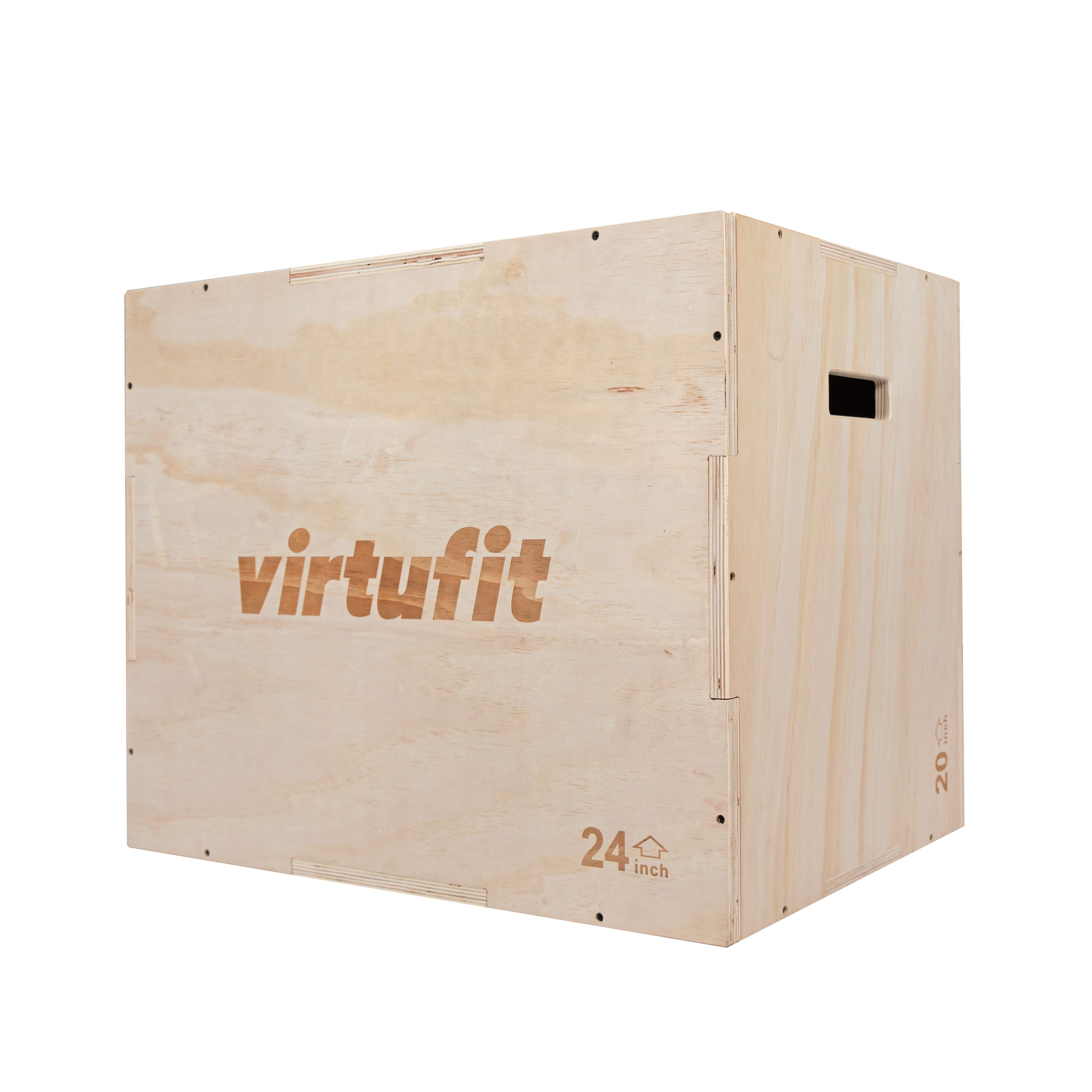 VirtuFit Plyo-Box VirtuFit Holz Plyo Box 3-in-1 Groß 50 x 60 x 75 cm
