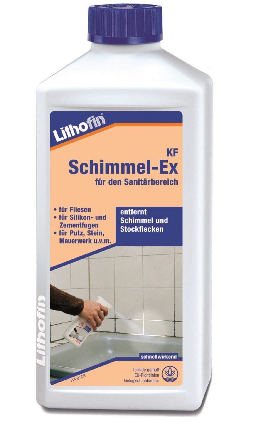 Lithofin LITHOFIN KF Schimmel-Ex Schimmelentferner 500ml Naturstein-Reiniger