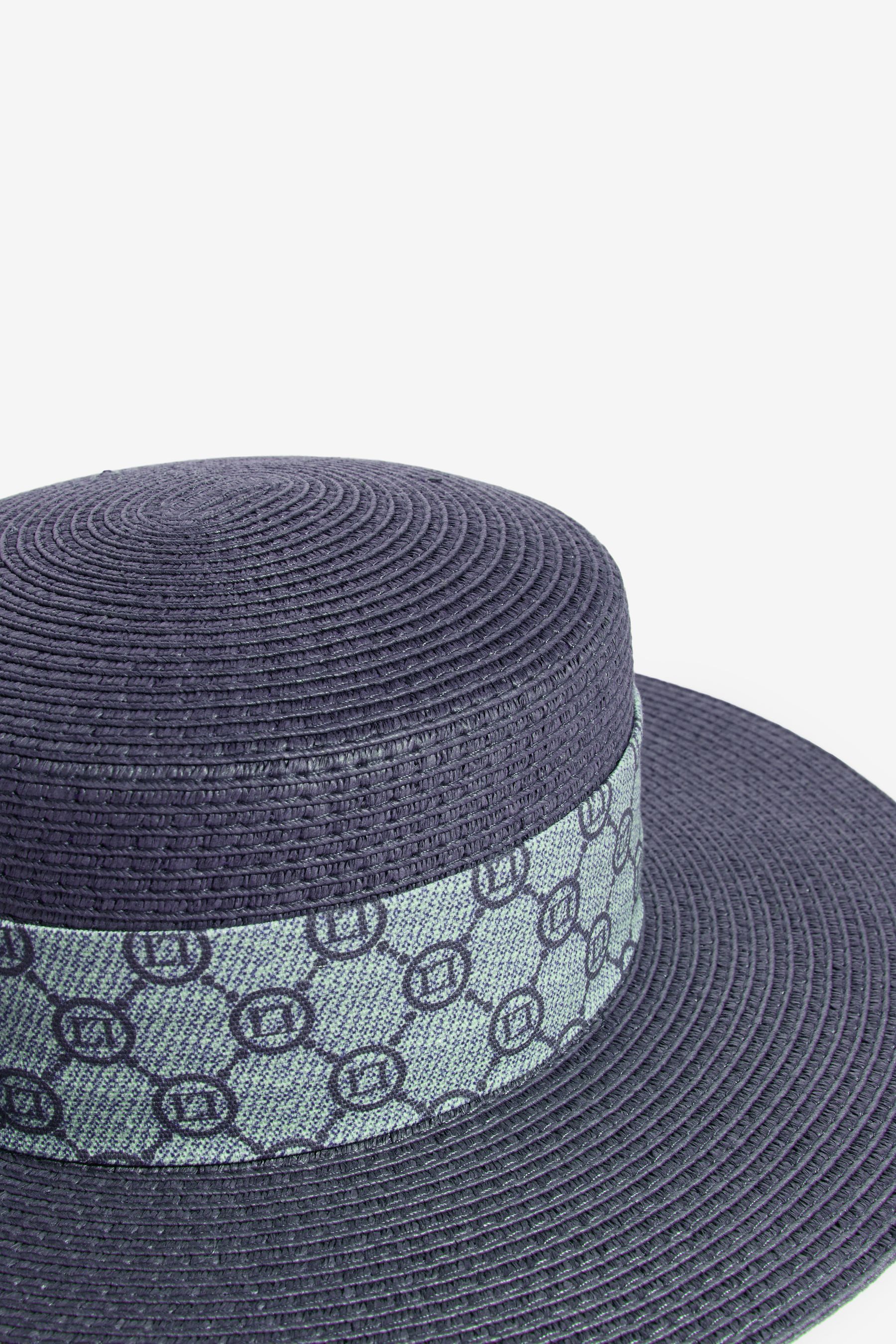 LIPSY Strohhut Lipsy Hut aus Papier und Raffia mit Monogramm (1-St)