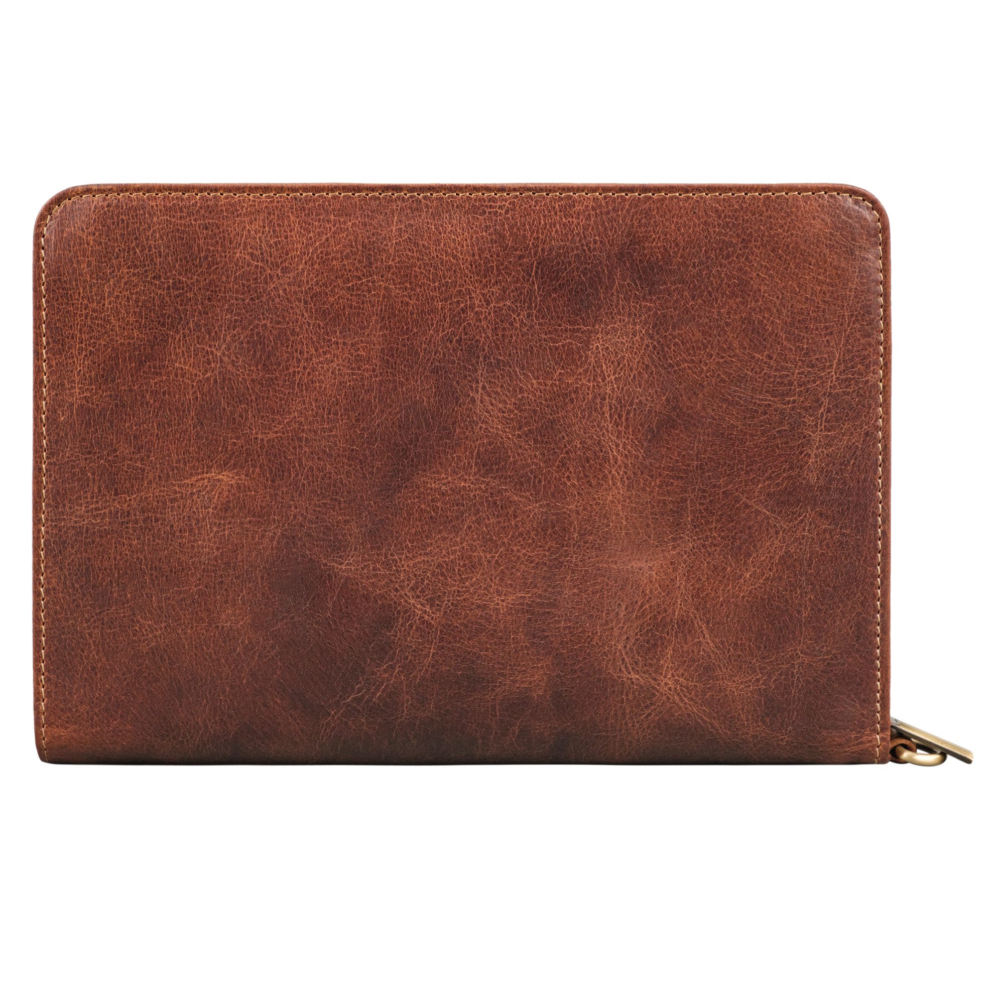 STILORD Konferenzmappe "Momo" Kleiner Organizer Leder DIN A6