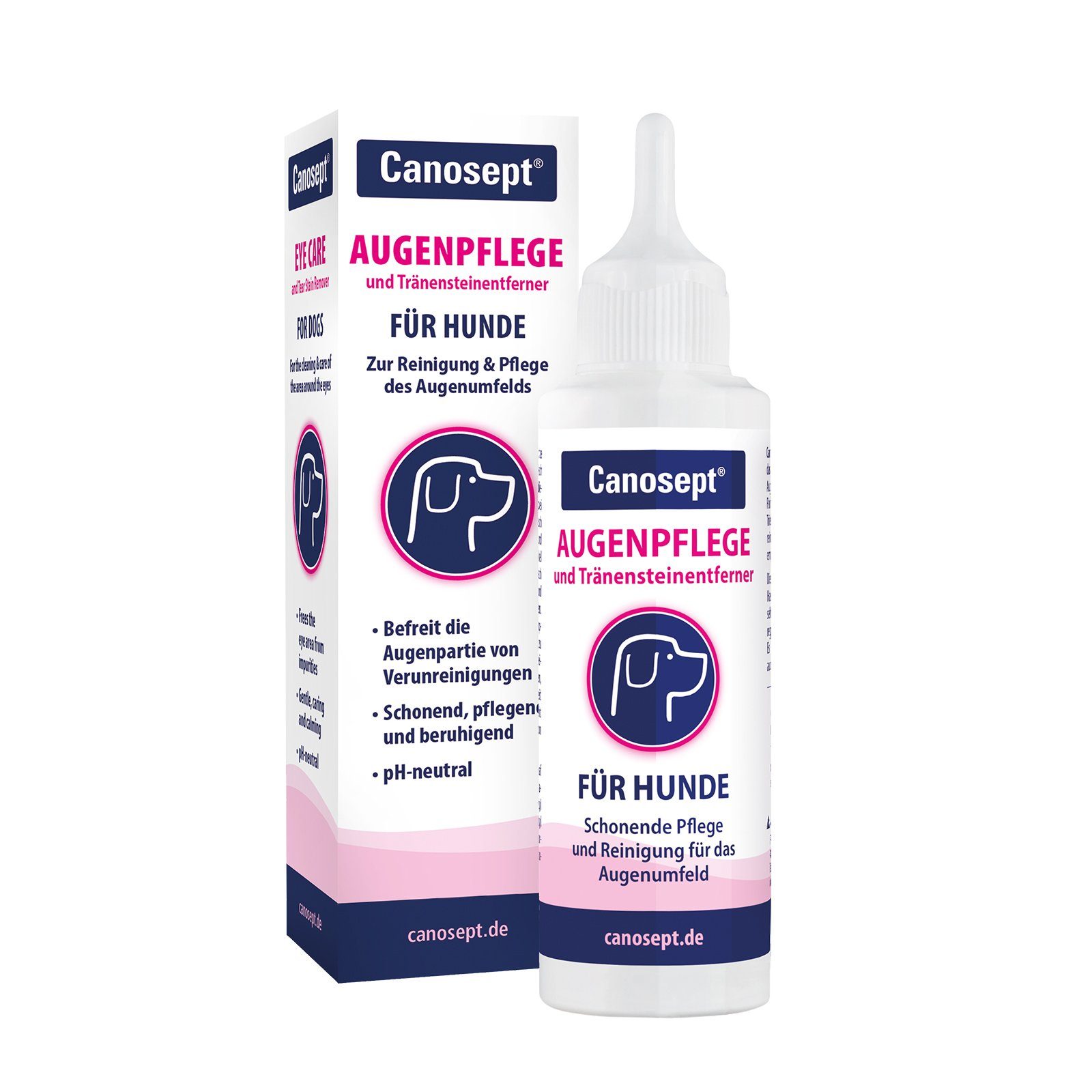 Fellpflege Canosept Augenpflege und Tränensteinentferner für Hunde 120 ml