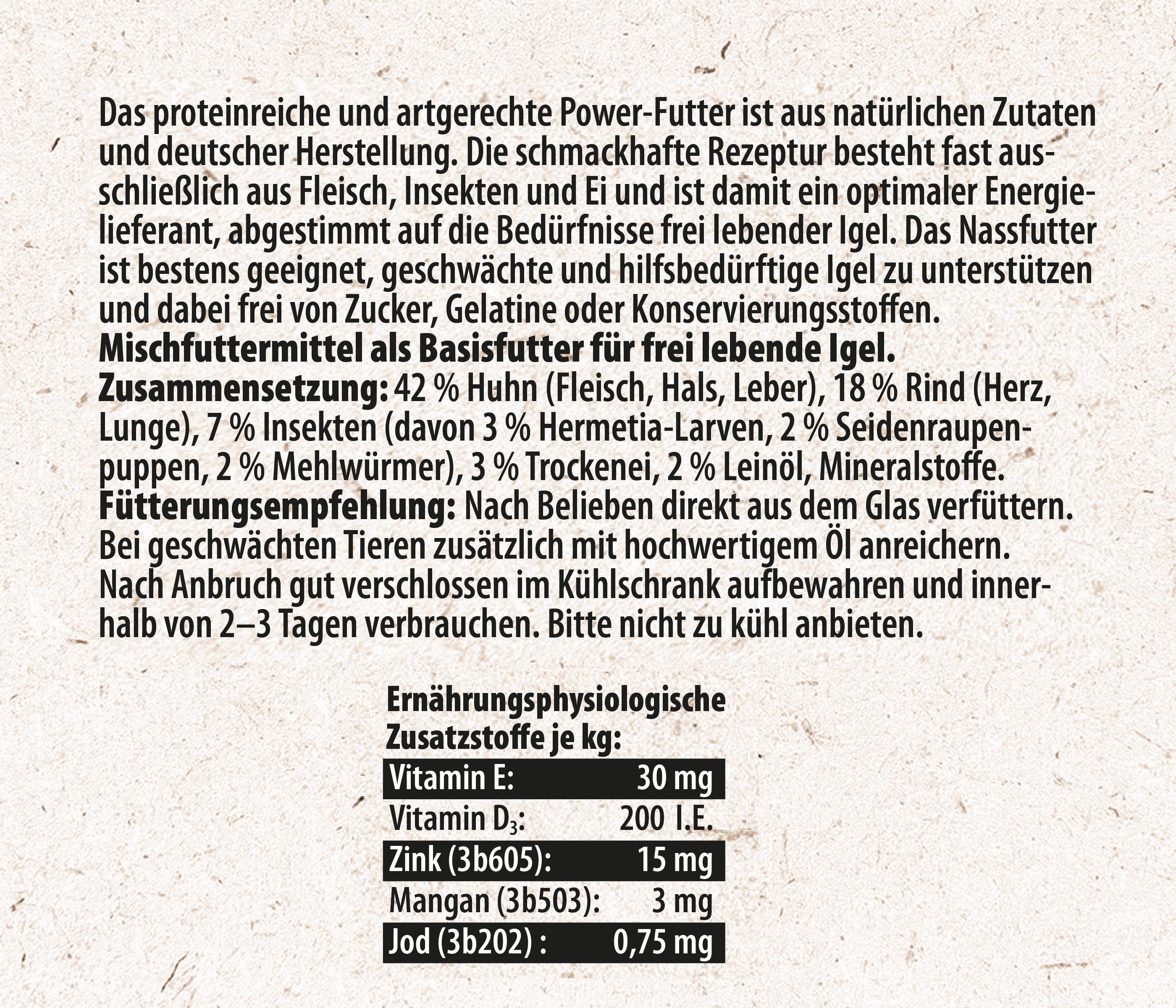 Dehner Dehner Natura Premium Igel Power-Futter, für: Igel