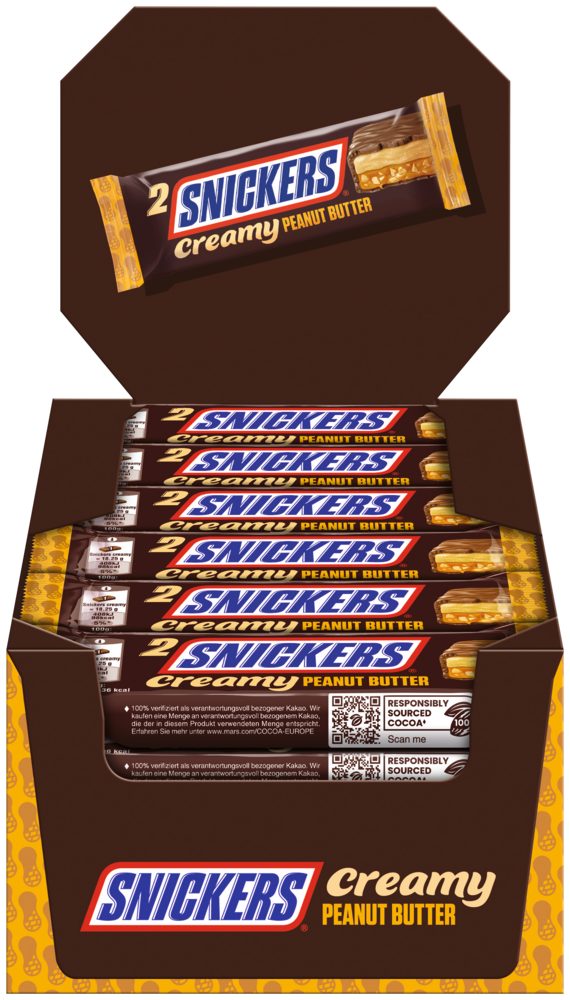 Mars Süßigkeit SNICKERS Duo Creamy Peanut Butter 2x24x2x18,25g – Bild 2 von 3