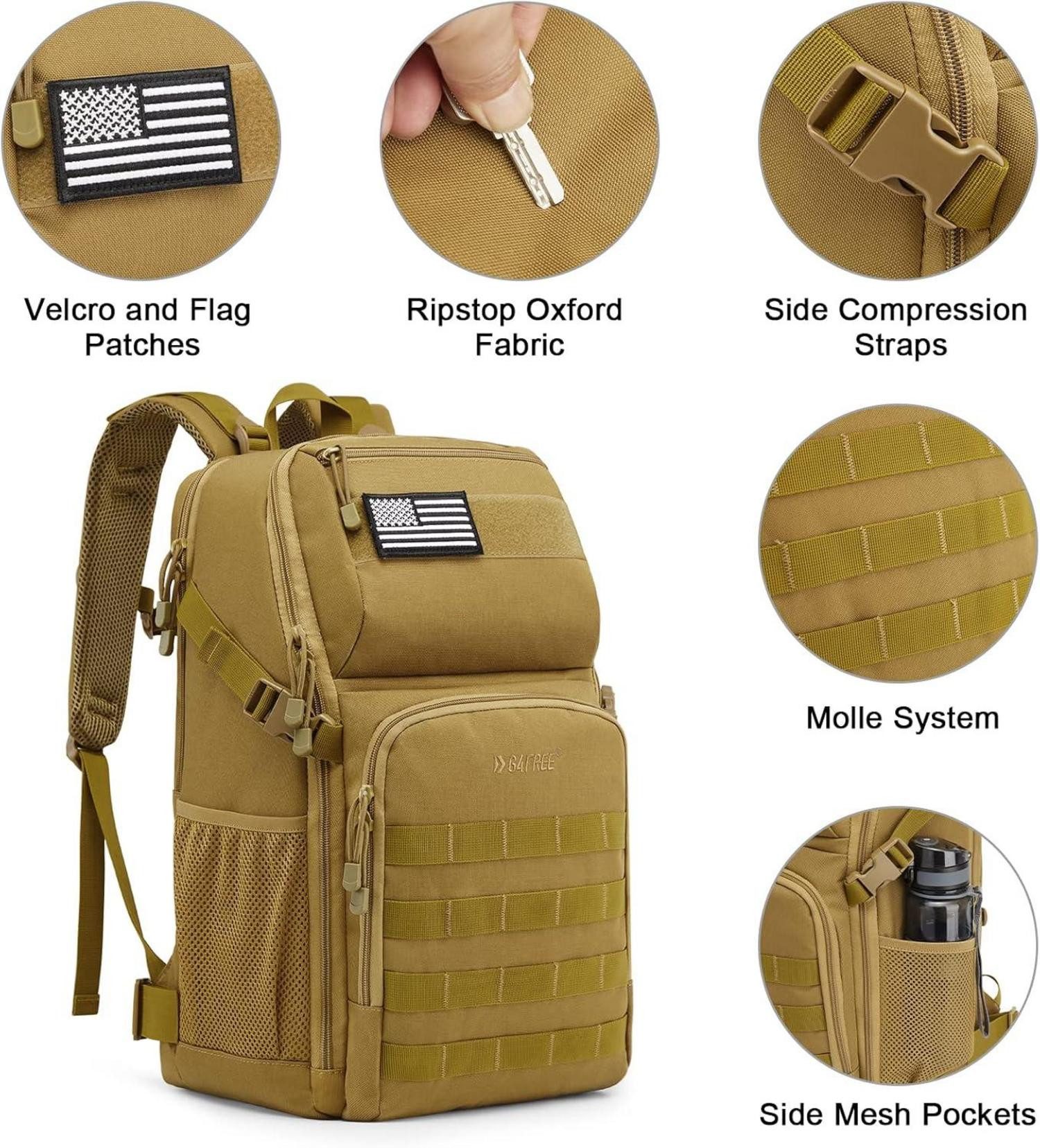 LuxusKollektion Trekkingrucksack 35L Militärischer Taktischer Rucksack günstig online kaufen