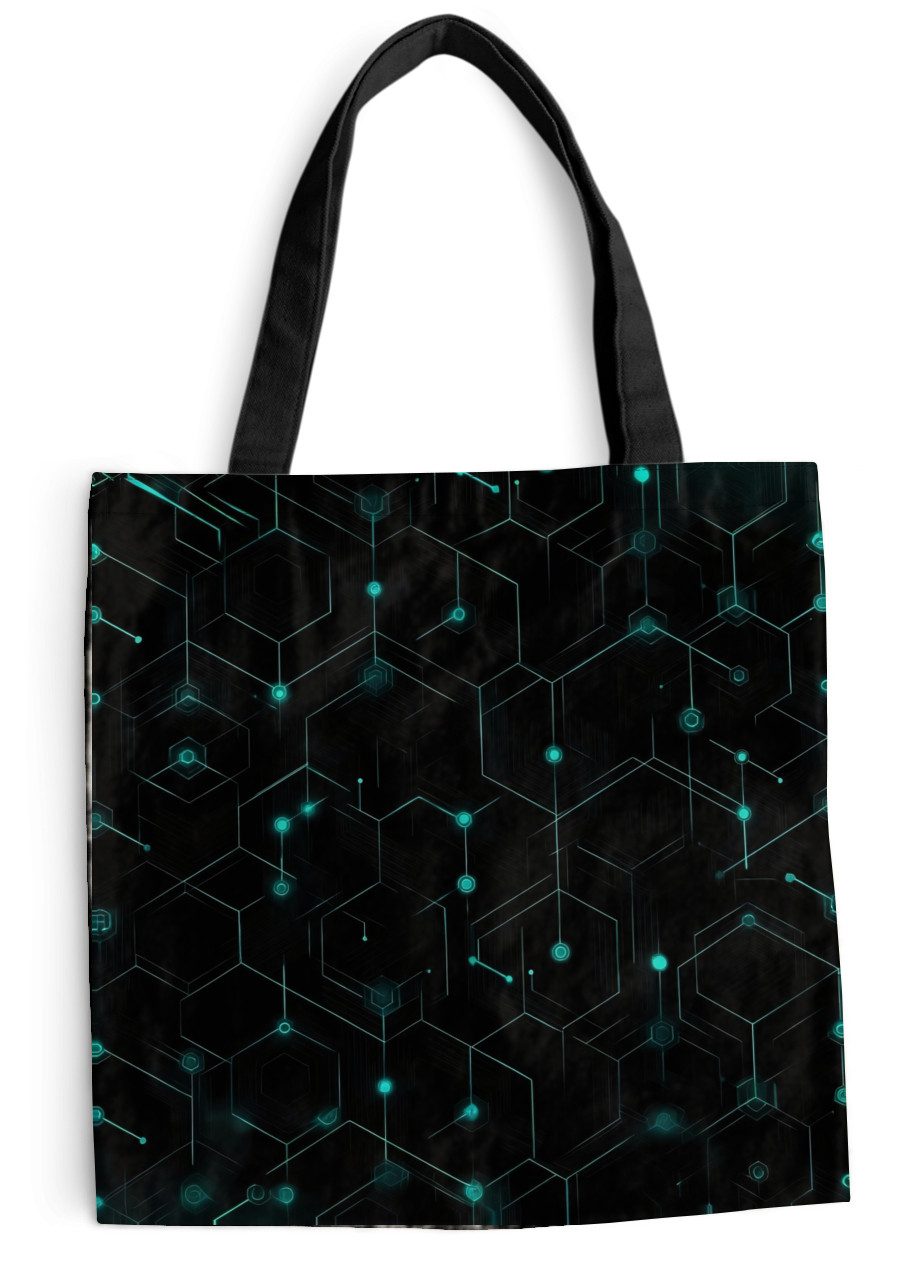 MuchoWow Shopper 3-2, Handtasche, Damen und Herren, Schultertasche, Umhängetasche, Tote Bag