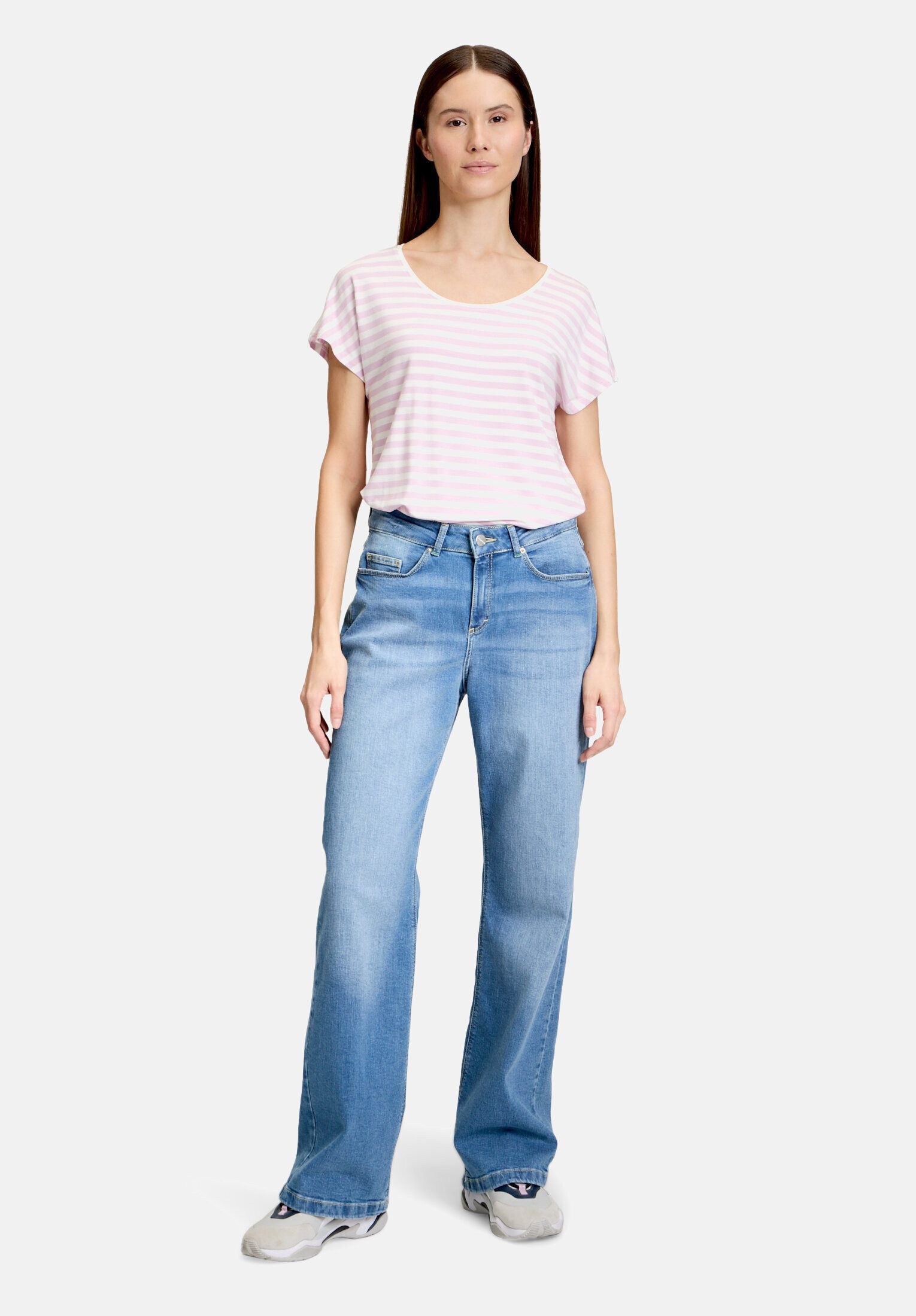Cartoon Kurzarmshirt Damen mit Rundhalsausschnitt (1-tlg) Sonstiges