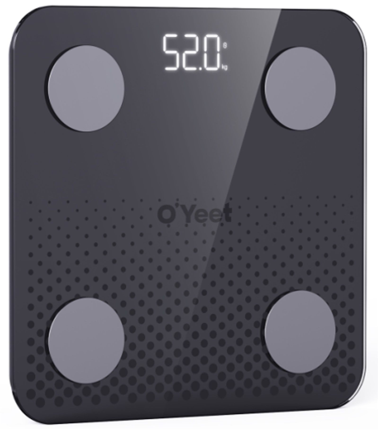 O`Yeet Personenwaage O`Yeet, ±0.1 kg genau, Übertragung via Bluetooth auf AiLink App