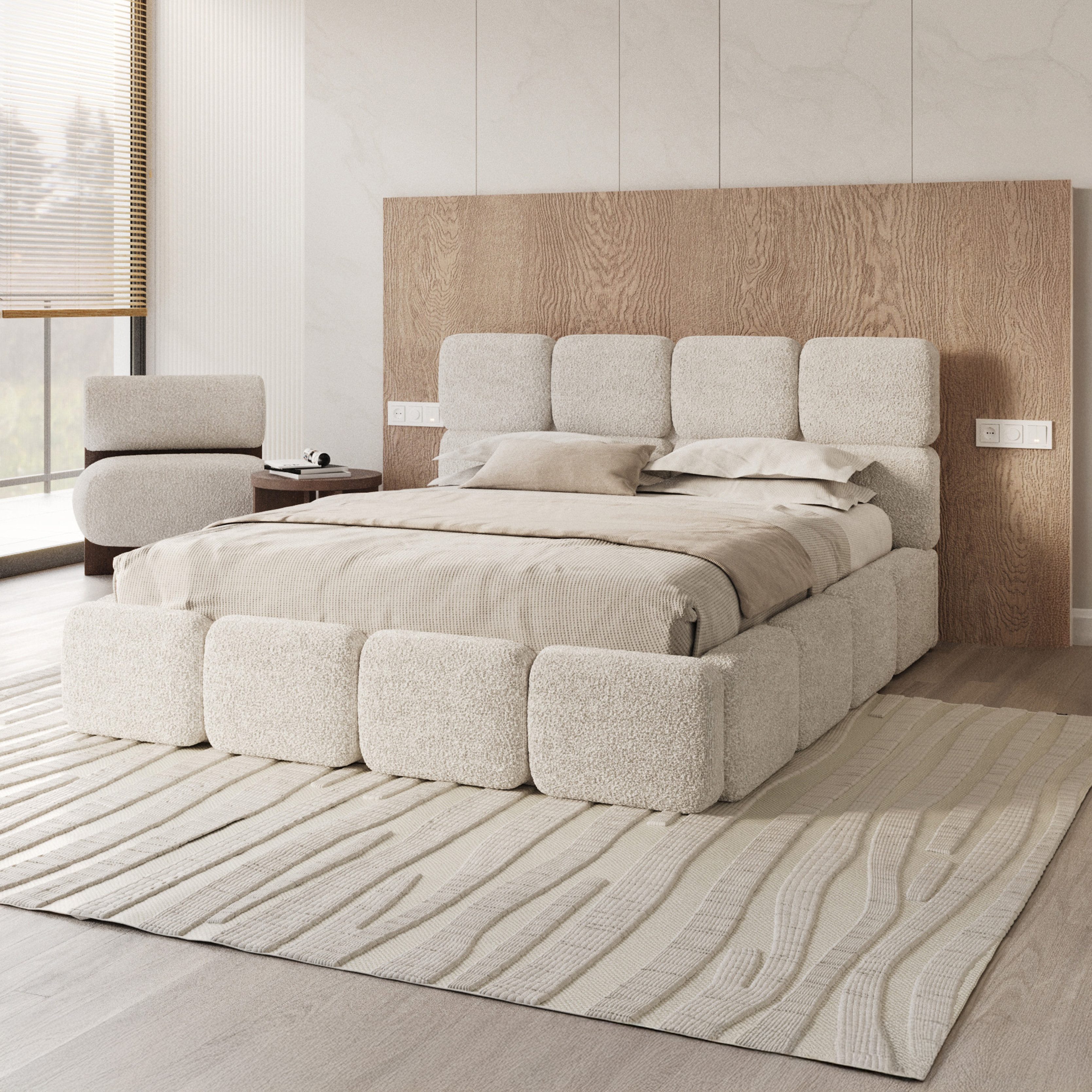 FDM Polsterbett CLOUDY Bettgestell Bett 140x200, günstig online kaufen