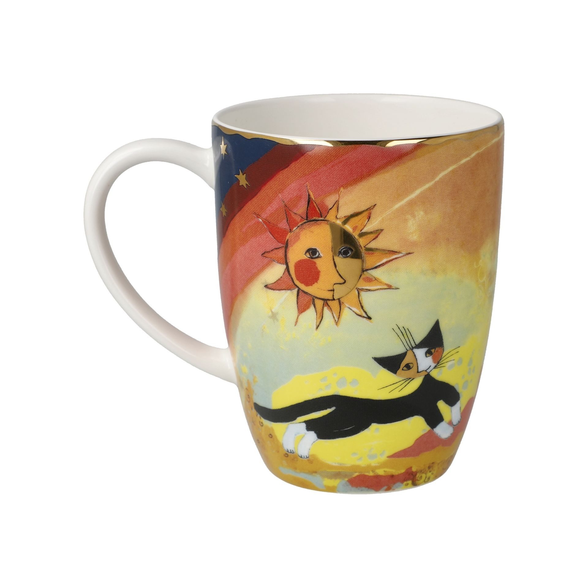Goebel Tasse Herbstkatzen 9x11x12.5 cm, Porzellan, Spülmaschinengeeignet; Mikrowellengeeignet