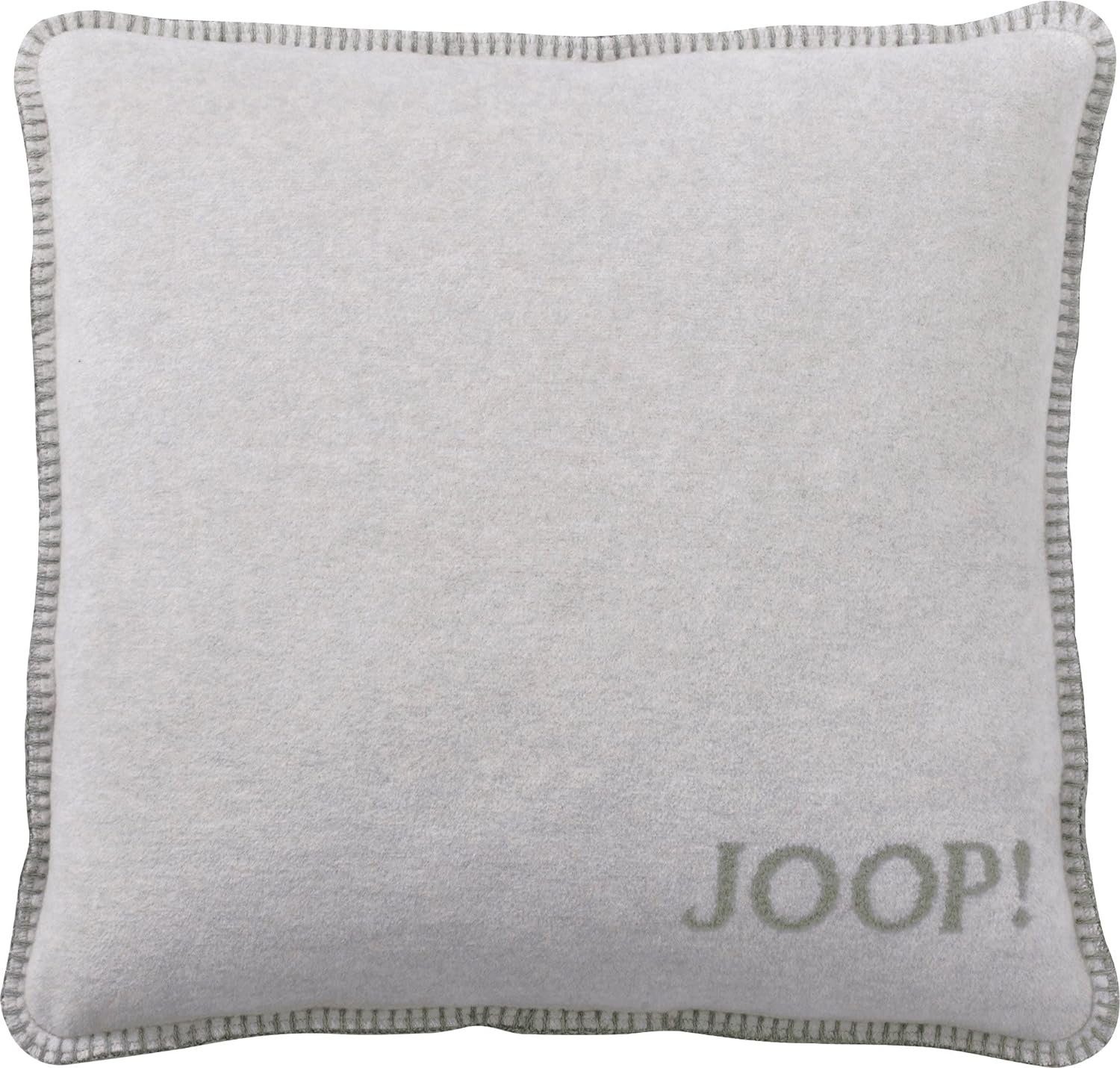 Joop! Dekokissen JOOP! Kissen Uni-Doubleface mit Kissen 50 x 50cm Silber-Jade Füllung