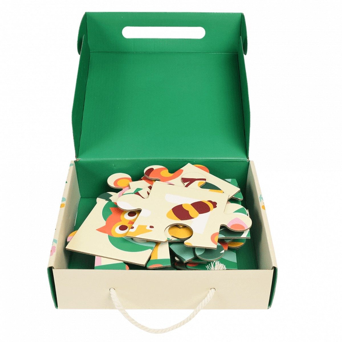 Rex London Puzzle Puzzle Woodland 24 Teile Bodenpuzzle Tiermotive Box mit G günstig online kaufen