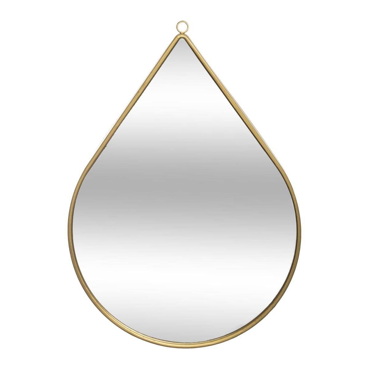 Atmosphera Créateur d'intérieur Wandspiegel Deko-Spiegel, tropfenförmig, 21 x 29 cm, golden. Reduzierter Preis € 22,99. Unverbindliche Preisempfehlung € 29,99