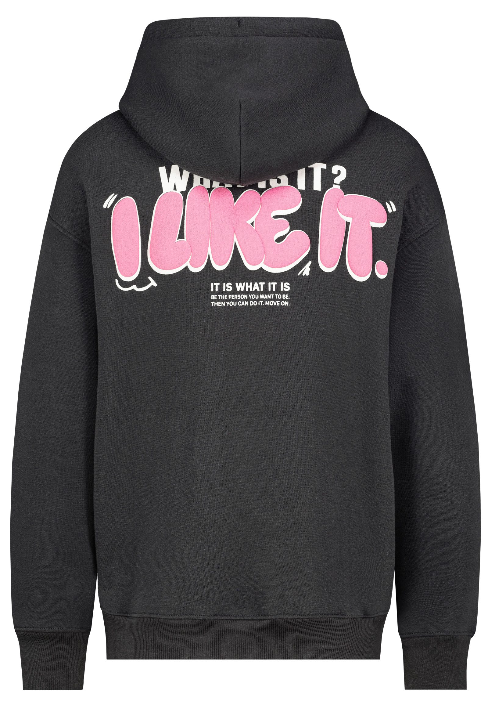 SUBLEVEL Hoodie mit It Is What It Is-Print und Tasche Sweat it Is What It I günstig online kaufen