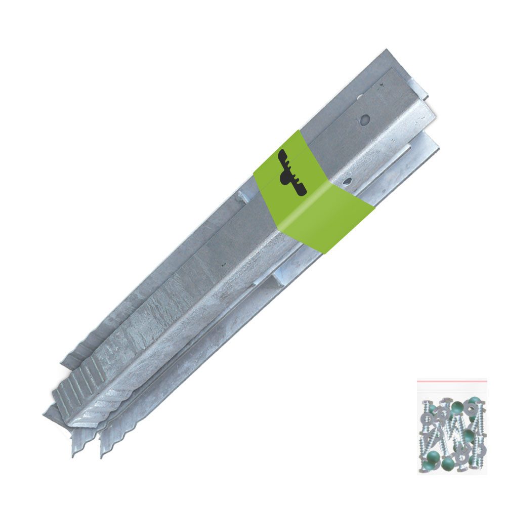 Schaukelanker SolidRoot Winkelanker – Set mit 4 bis 20 feuerverzinkten Bodenankern