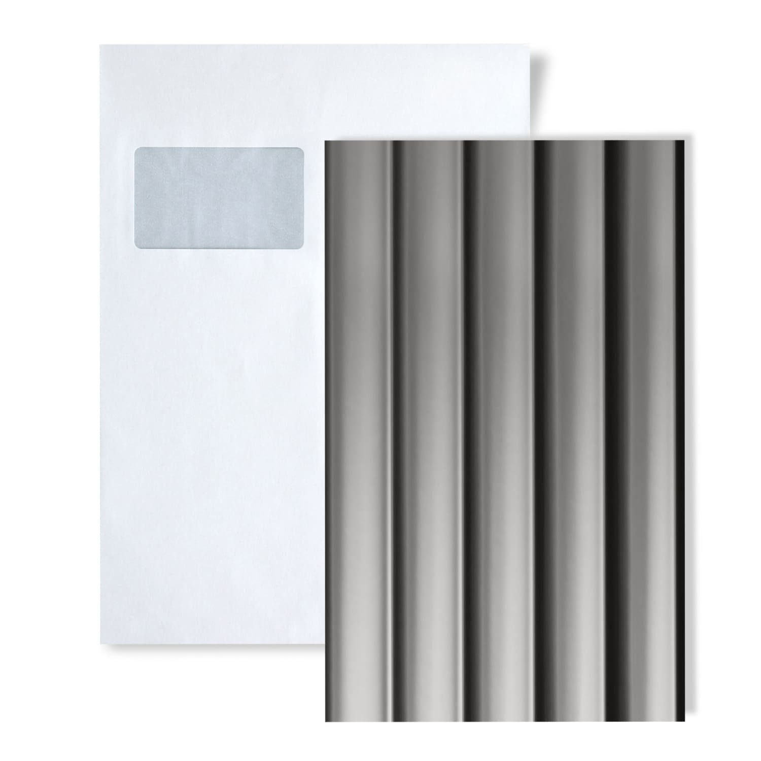 Wallface Wandpaneel 1 MUSTERSTÜCK S-30954 DIN A4 Wandpaneel MUSTER PILLAR Silver, BxL: 0.4x21 cm, 0.03 qm, (1-tlg) silber
