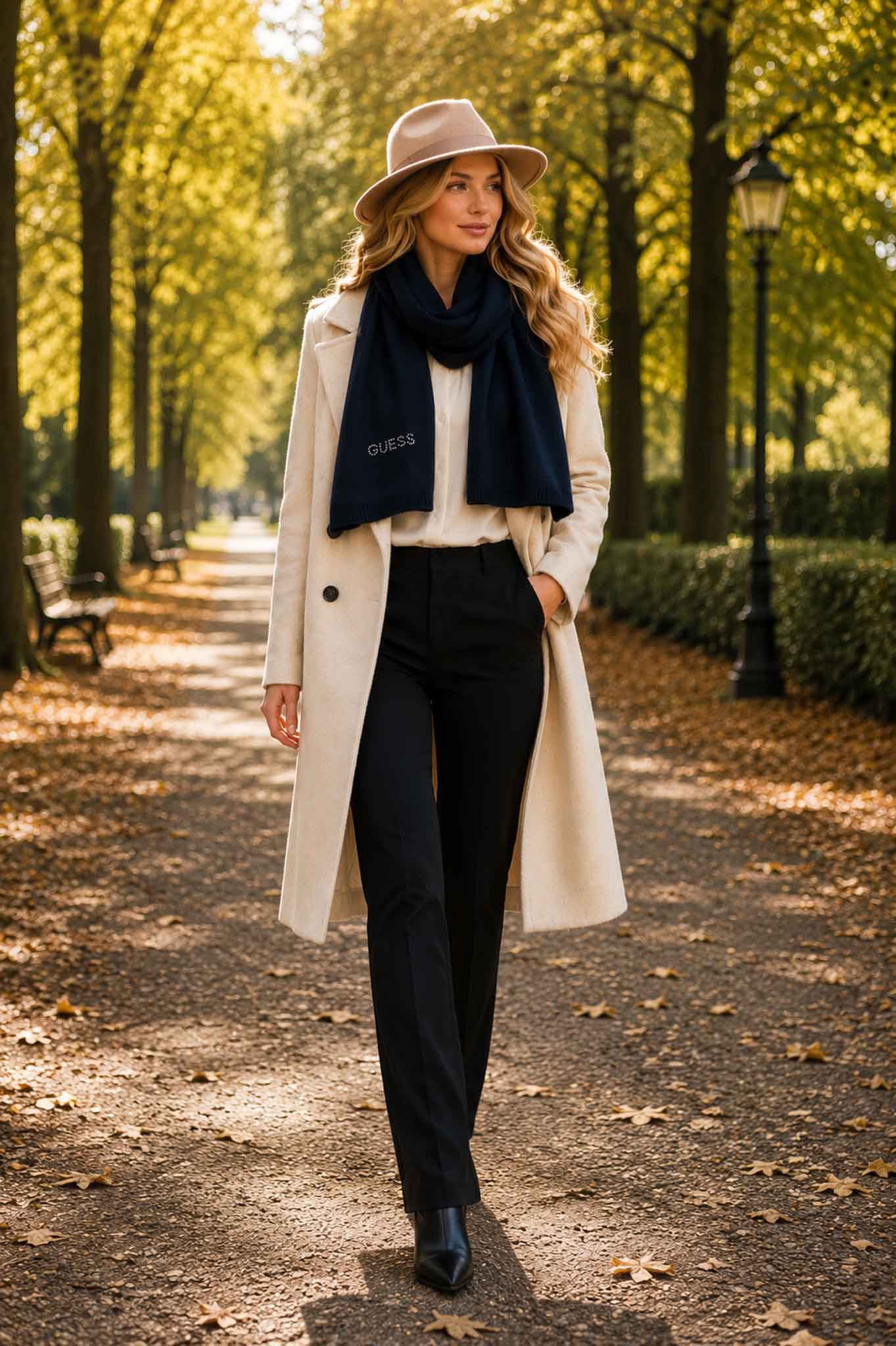 Guess Wollschal Guess Damen Strickschal Schal