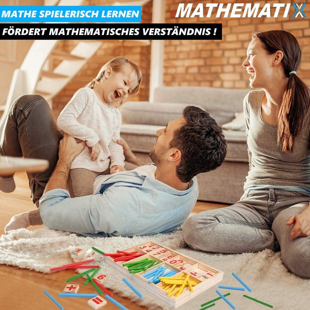 MAVURA Lernspielzeug MATHEMATIX Rechenstäbchen Holz Zählstäbchen günstig online kaufen
