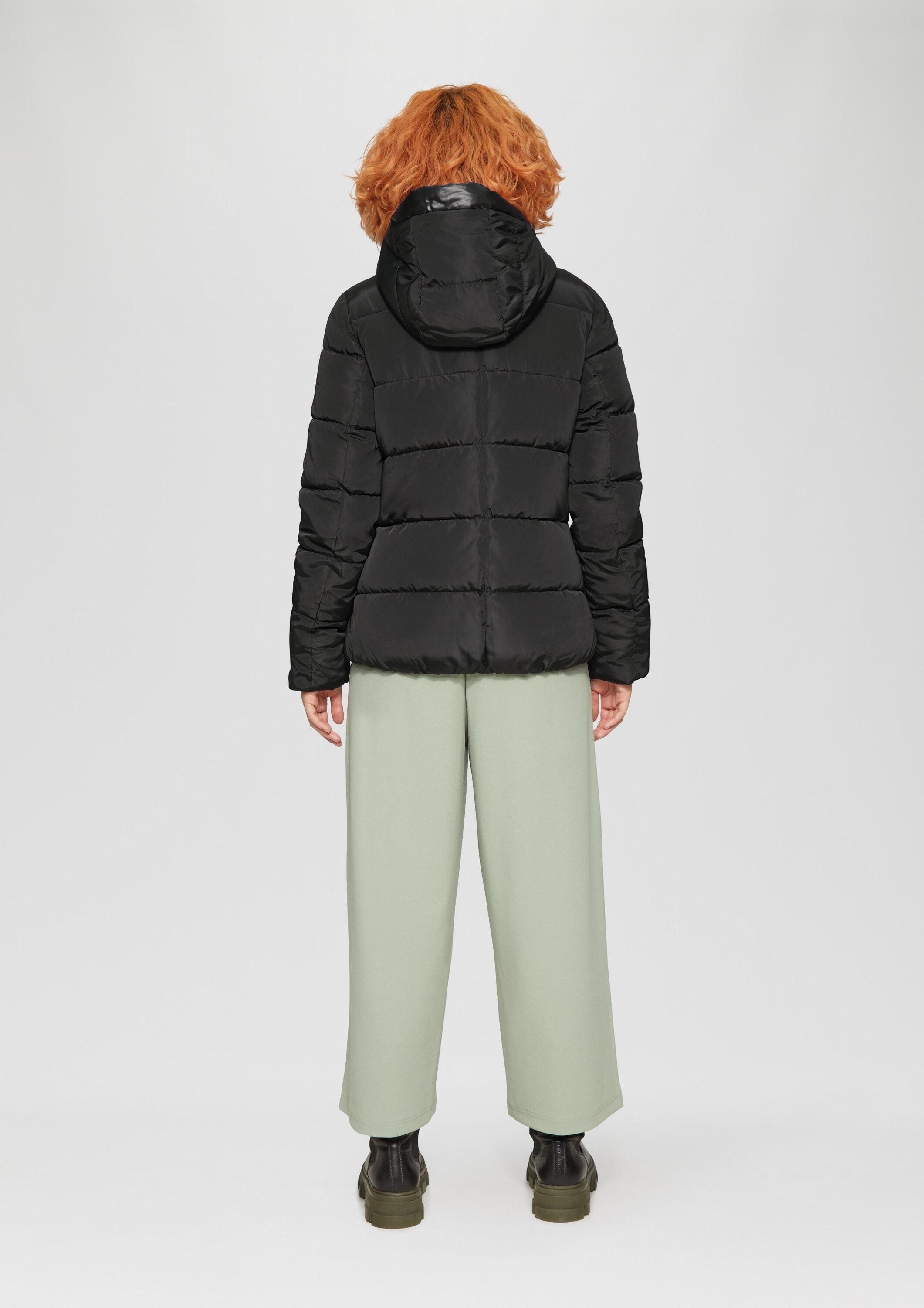 QS Winterjacke Outdoor-Jacke Wattierte Steppjacke mit Kapuze