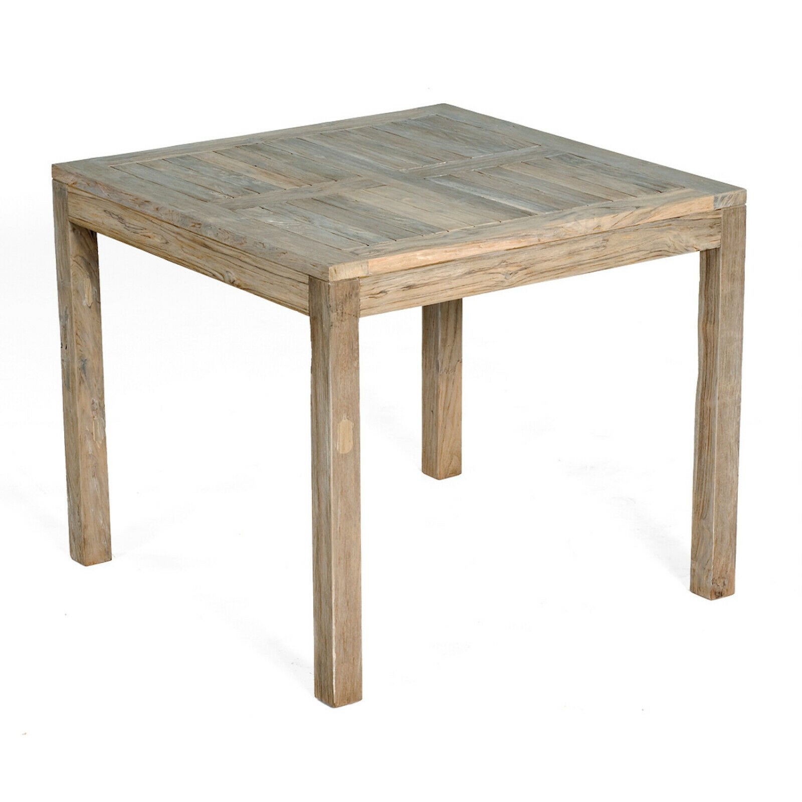 SonnenPartner Gartentisch Tisch Wellington 90cm x 90cm Old Teak grey-washed