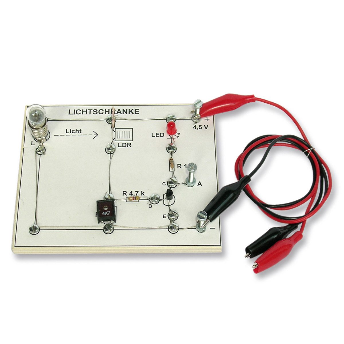 matches21 HOME & HOBBY Kinder Lichtschranke Elektronik Holz Bausatz Holzbaukasten
