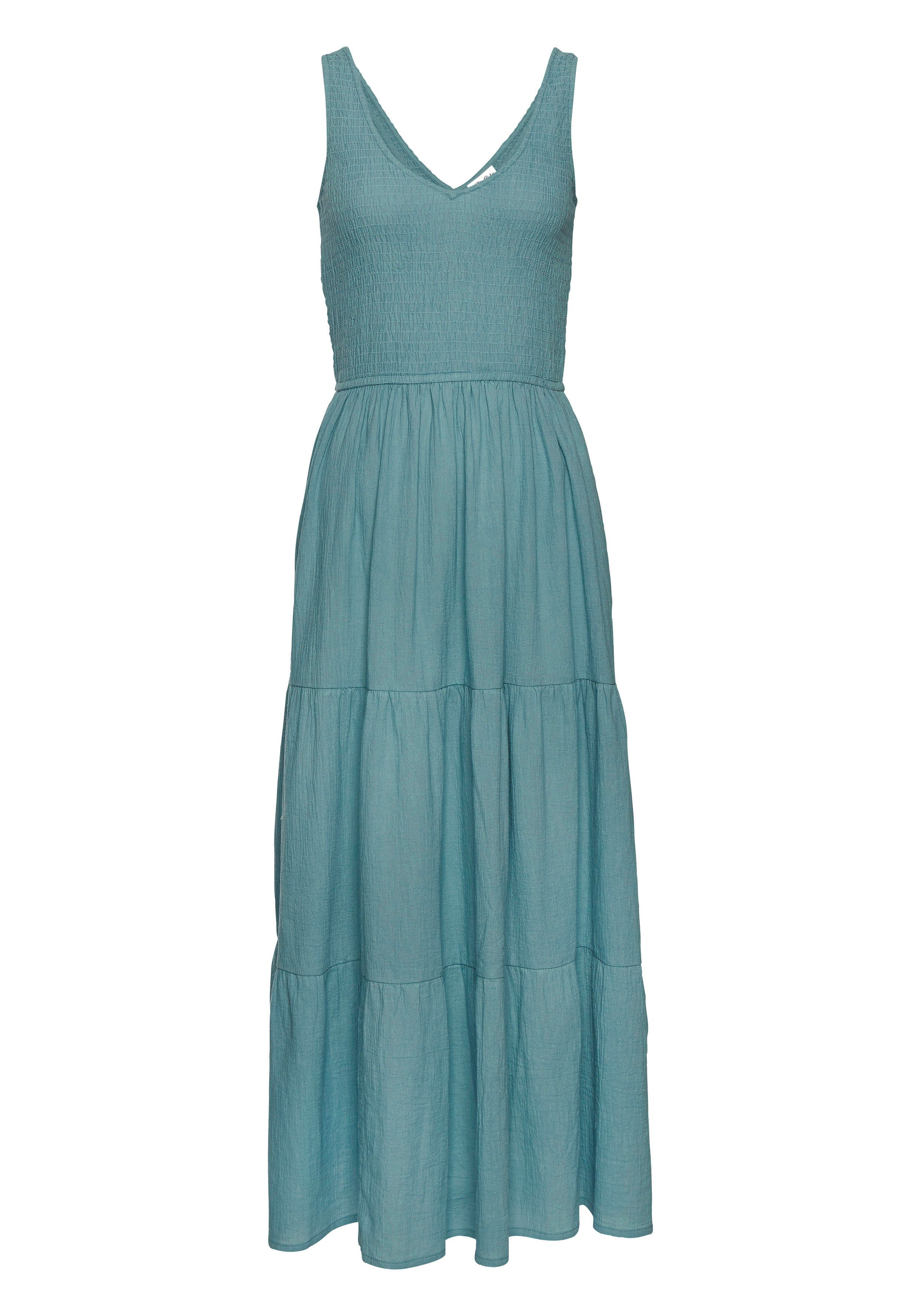 Beachtime Maxikleid aus gewebter Baumwolle, Sommerkleid günstig online kaufen
