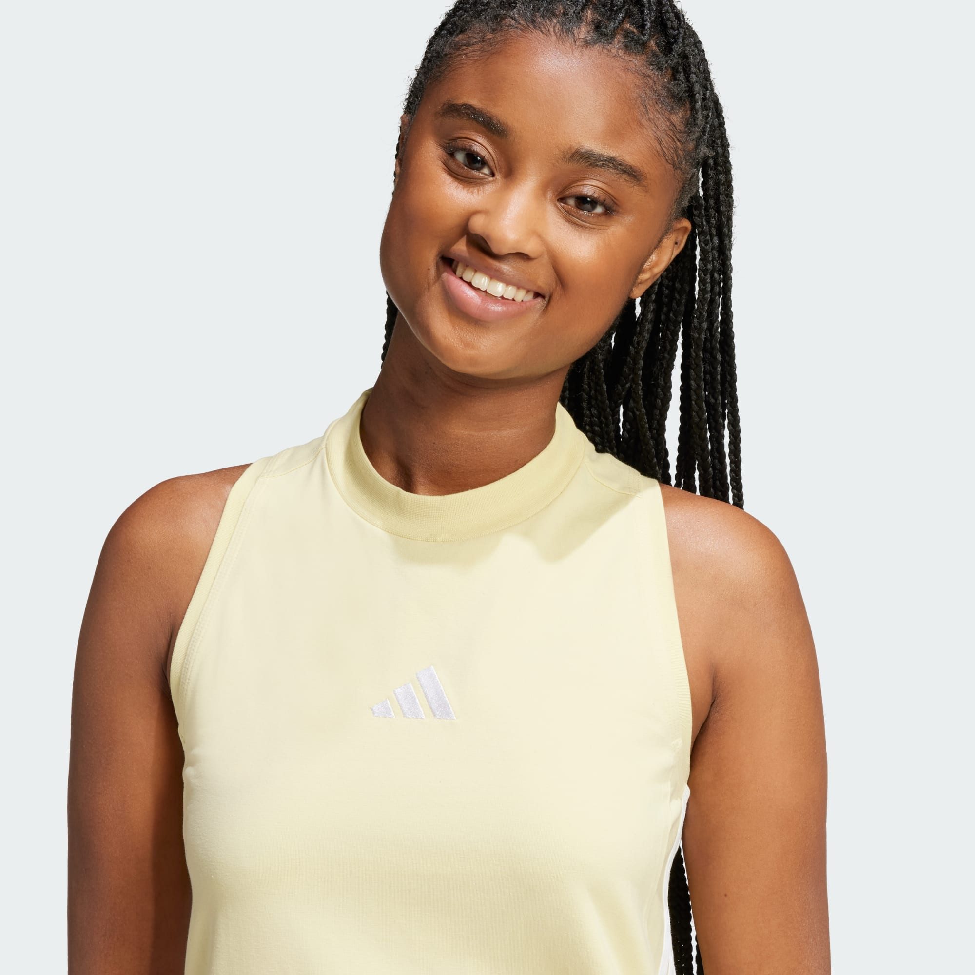 adidas Sportswear Maxikleid ESSENTIALS 3-STREIFEN LONG RACERBACK KLEID (1-tlg)