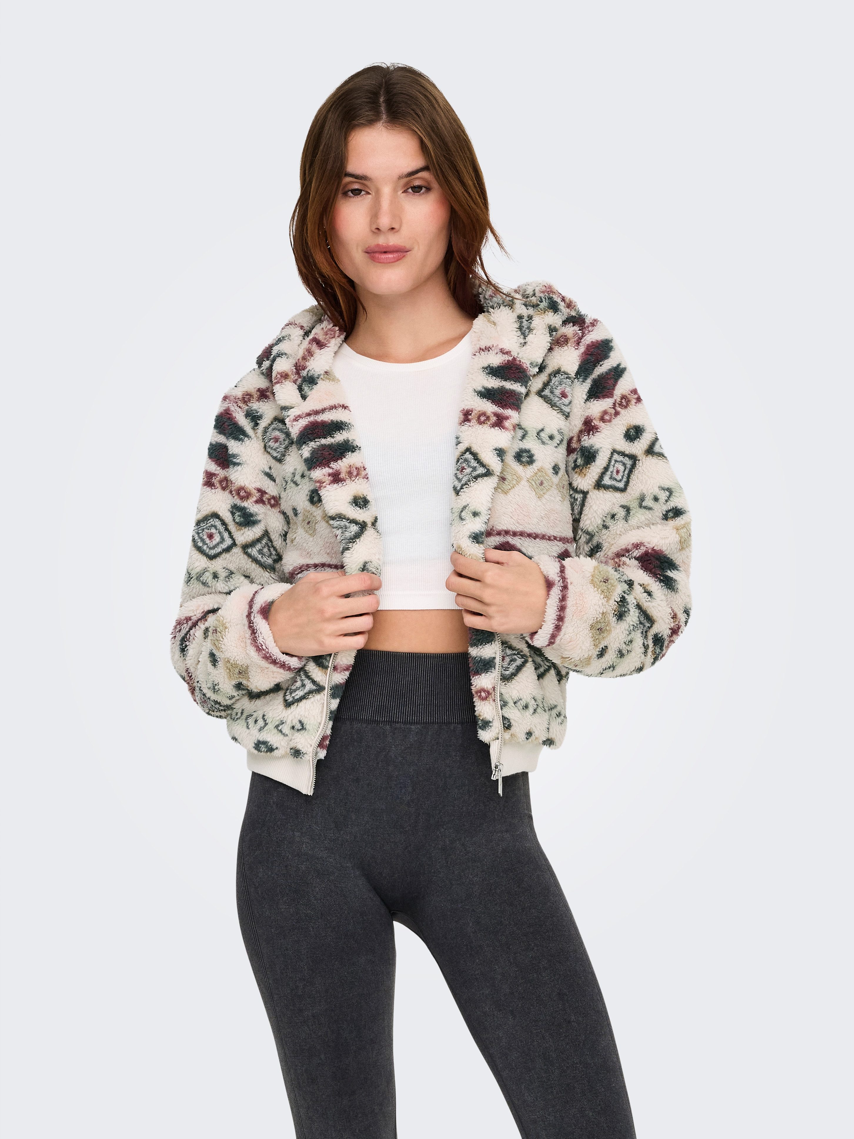 ONLY Outdoorjacke ONLANNA CONTACT AOP HOOD JACKET OTW CS