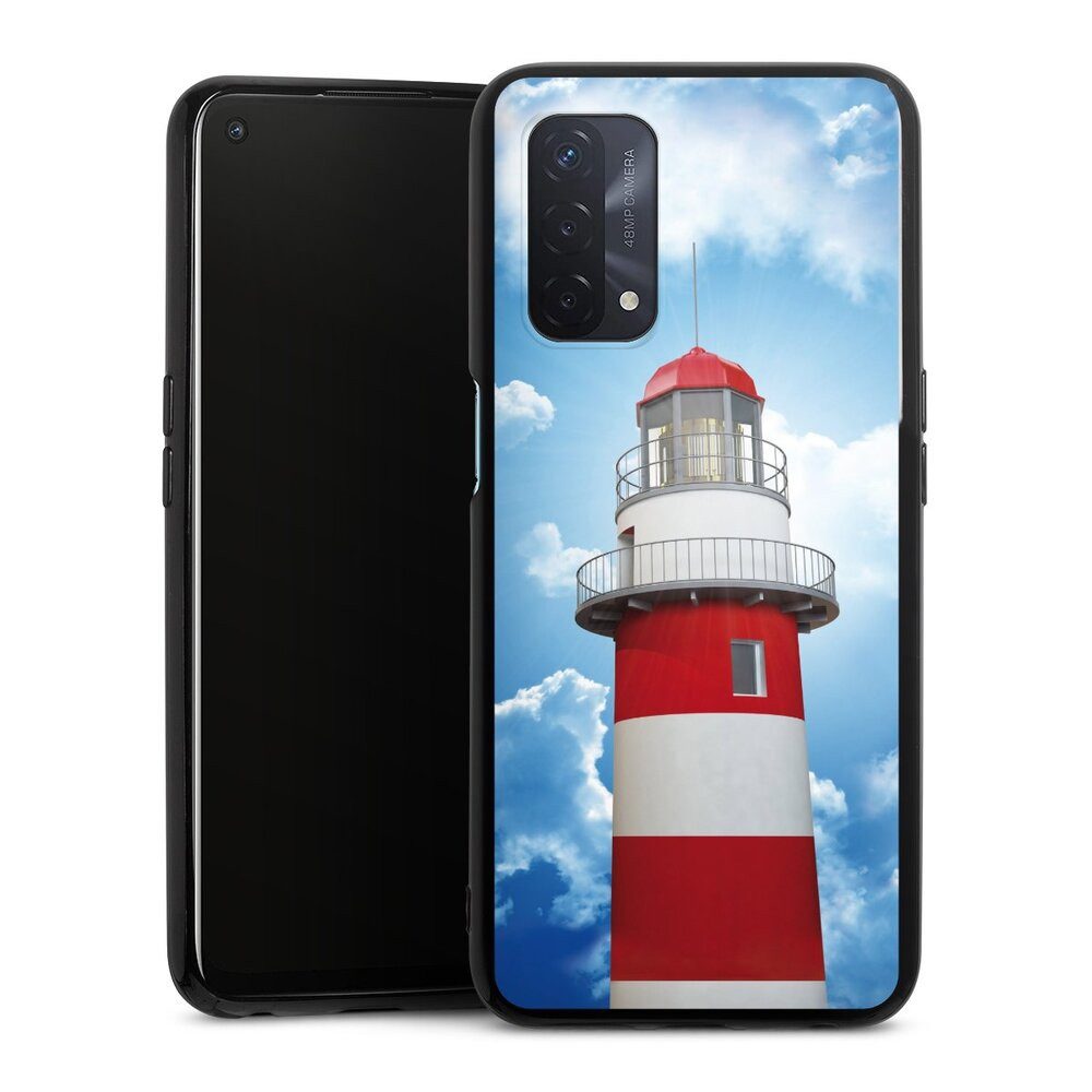 DeinDesign Handyhülle Leuchtturm Wolke Himmel Leuchtturm, Oppo A54 5G Silikon Hülle Bumper Case Handy Schutzhülle