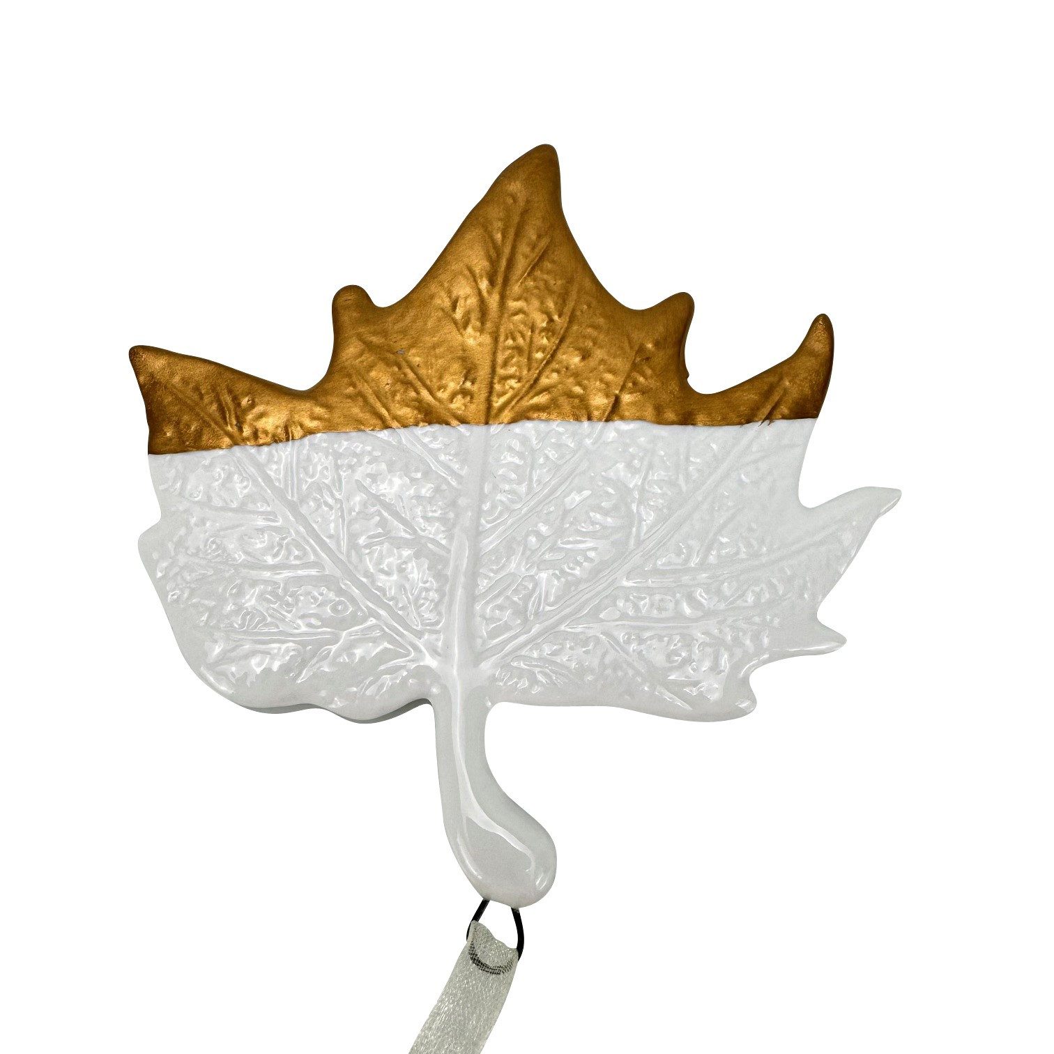 Online-Fuchs Dekohänger Blätter, Eicheln und Geweih aus Keramik - moderne F günstig online kaufen