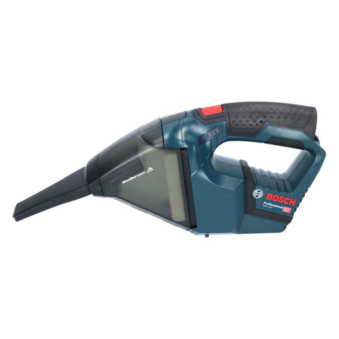 Bosch Professional Akku-Handstaubsauger GAS 12V Professional Akku Staubsauger 12 V 0,35 l + 1x Akku 6,0 Ah