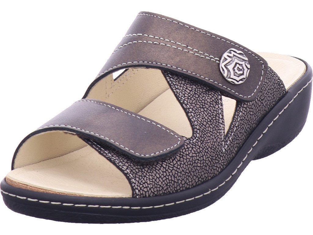 Belvida Pantolette Rosa - Bequeme Sandale Mit Wechselfußbett