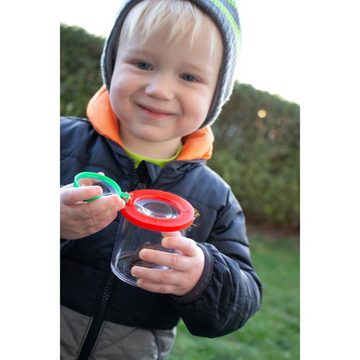 EDUPLAY Spielzeug-Gartenset Lupendose Ø 6 cm, H 7 cm, mit Plastikspinne